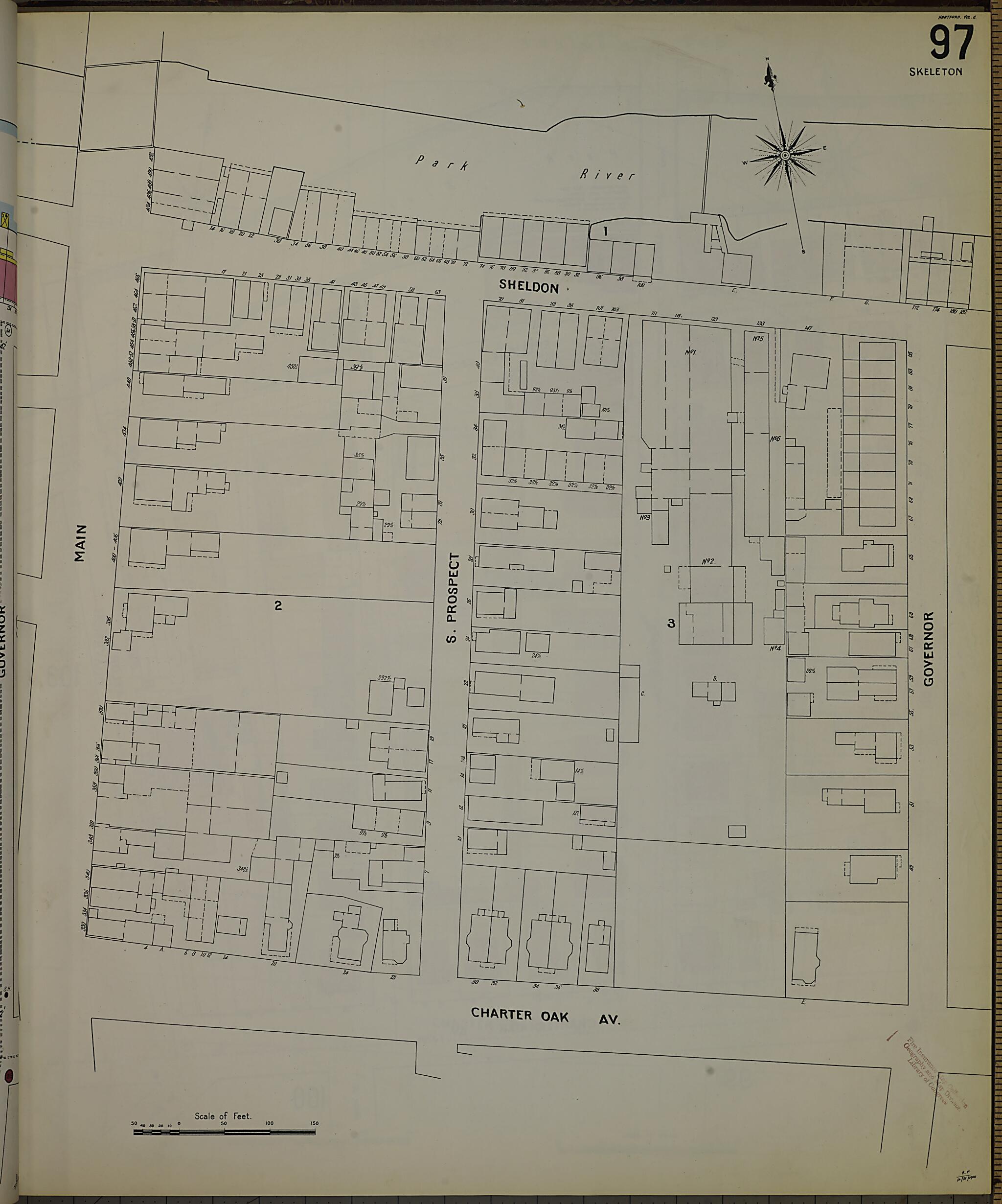 This old map of Hartford, Hartford County, Connecticut was created by Sanborn Map Company in 1900