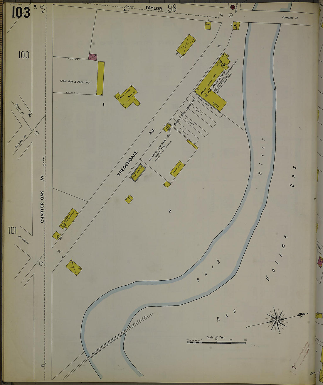 This old map of Hartford, Hartford County, Connecticut was created by Sanborn Map Company in 1900