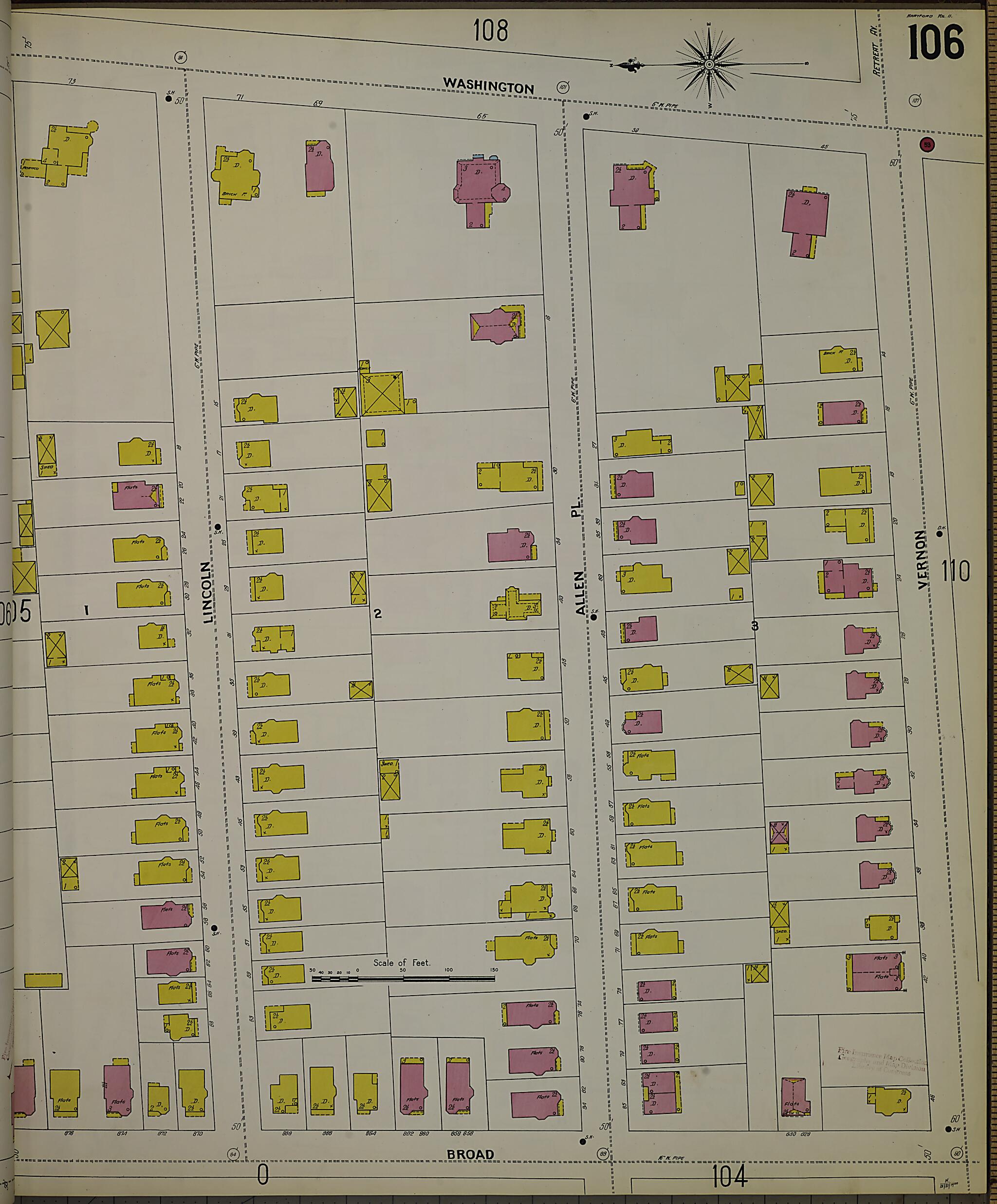 This old map of Hartford, Hartford County, Connecticut was created by Sanborn Map Company in 1900