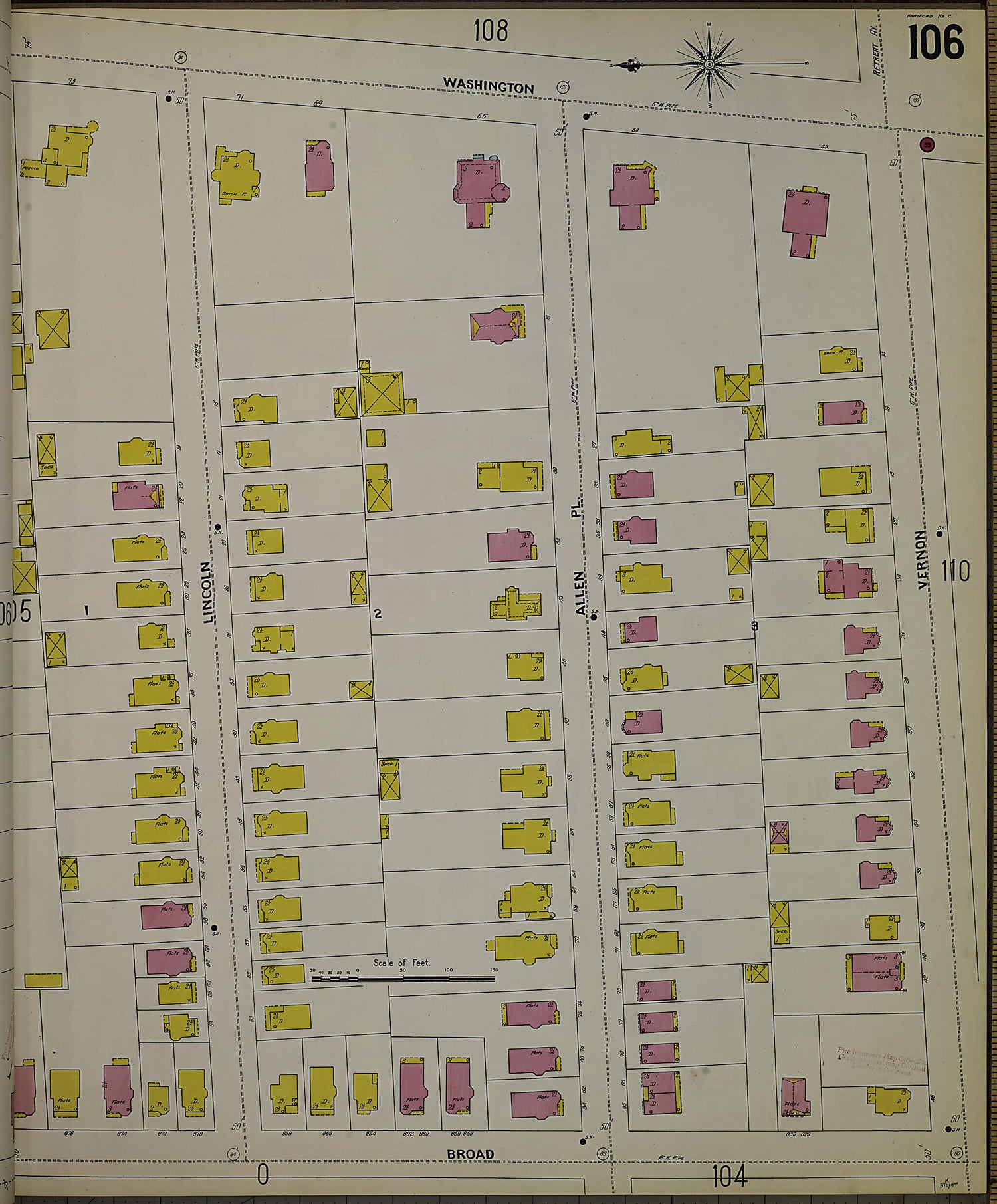 This old map of Hartford, Hartford County, Connecticut was created by Sanborn Map Company in 1900