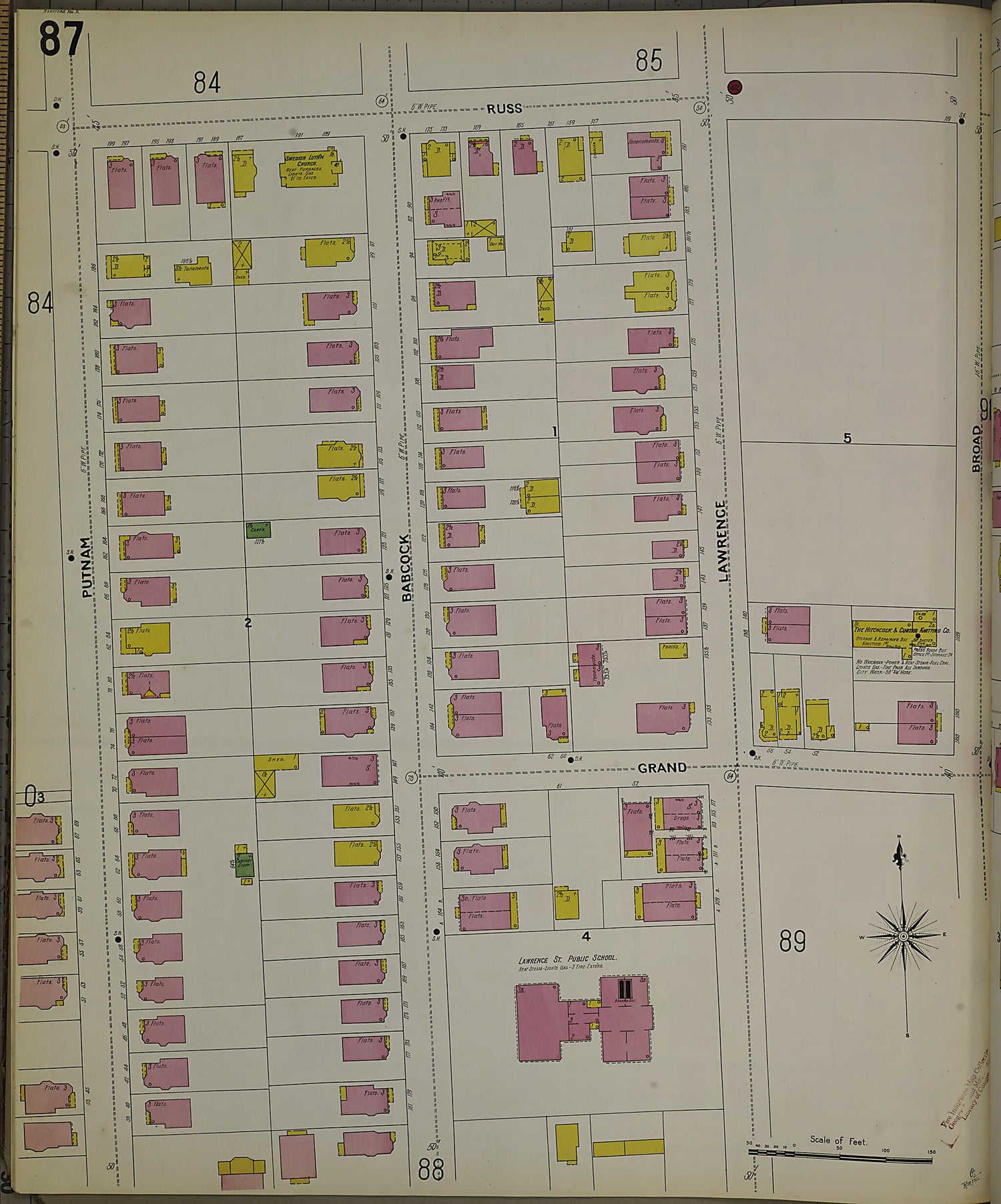 This old map of Hartford, Hartford County, Connecticut was created by Sanborn Map Company in 1900
