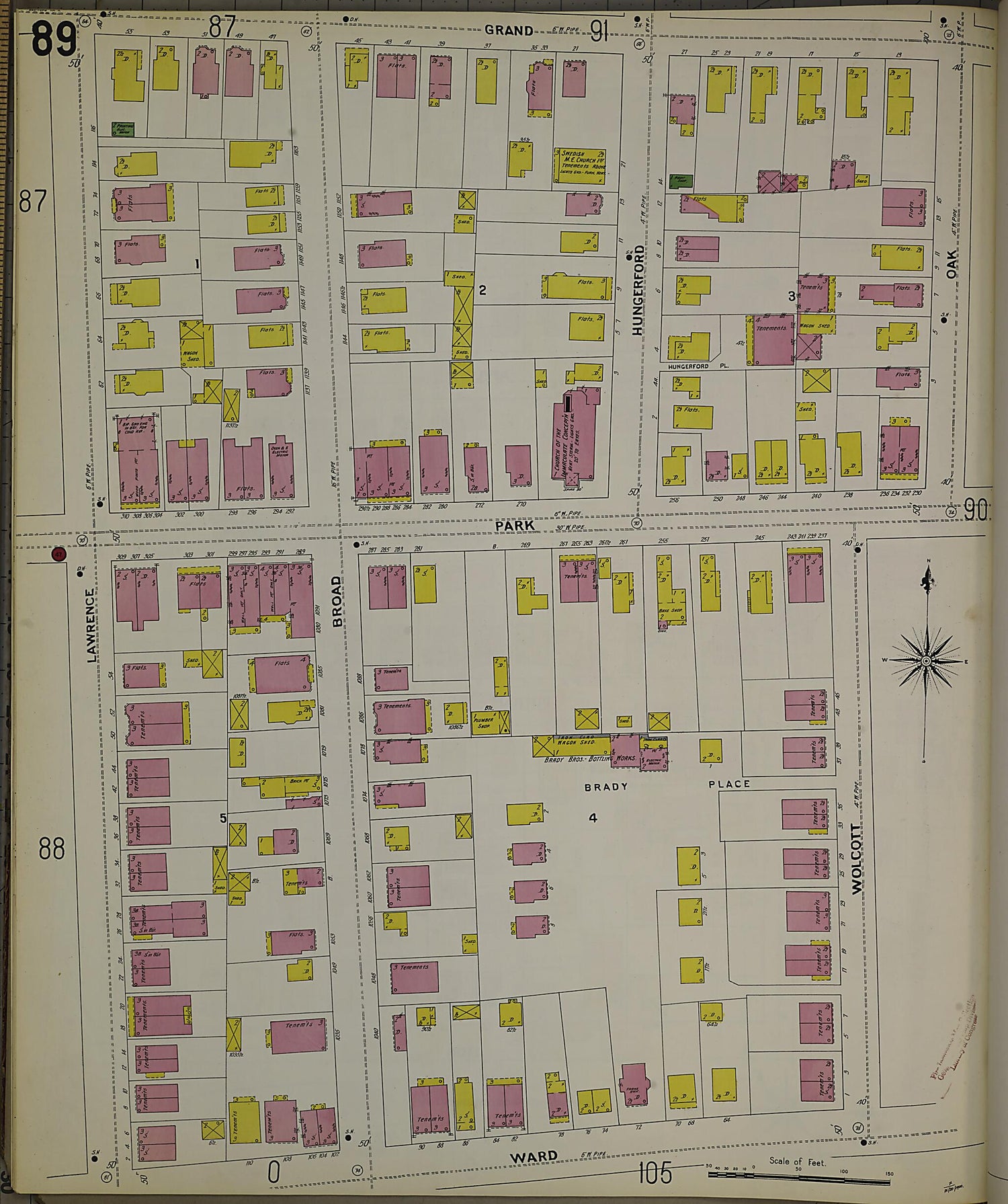 This old map of Hartford, Hartford County, Connecticut was created by Sanborn Map Company in 1900