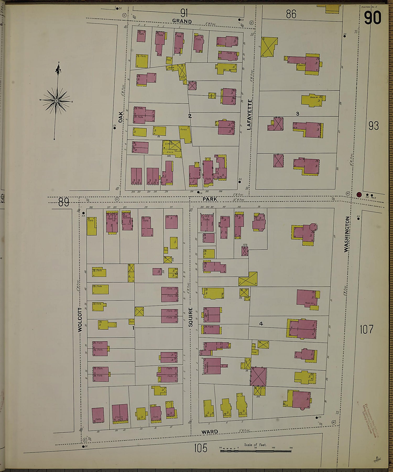 This old map of Hartford, Hartford County, Connecticut was created by Sanborn Map Company in 1900