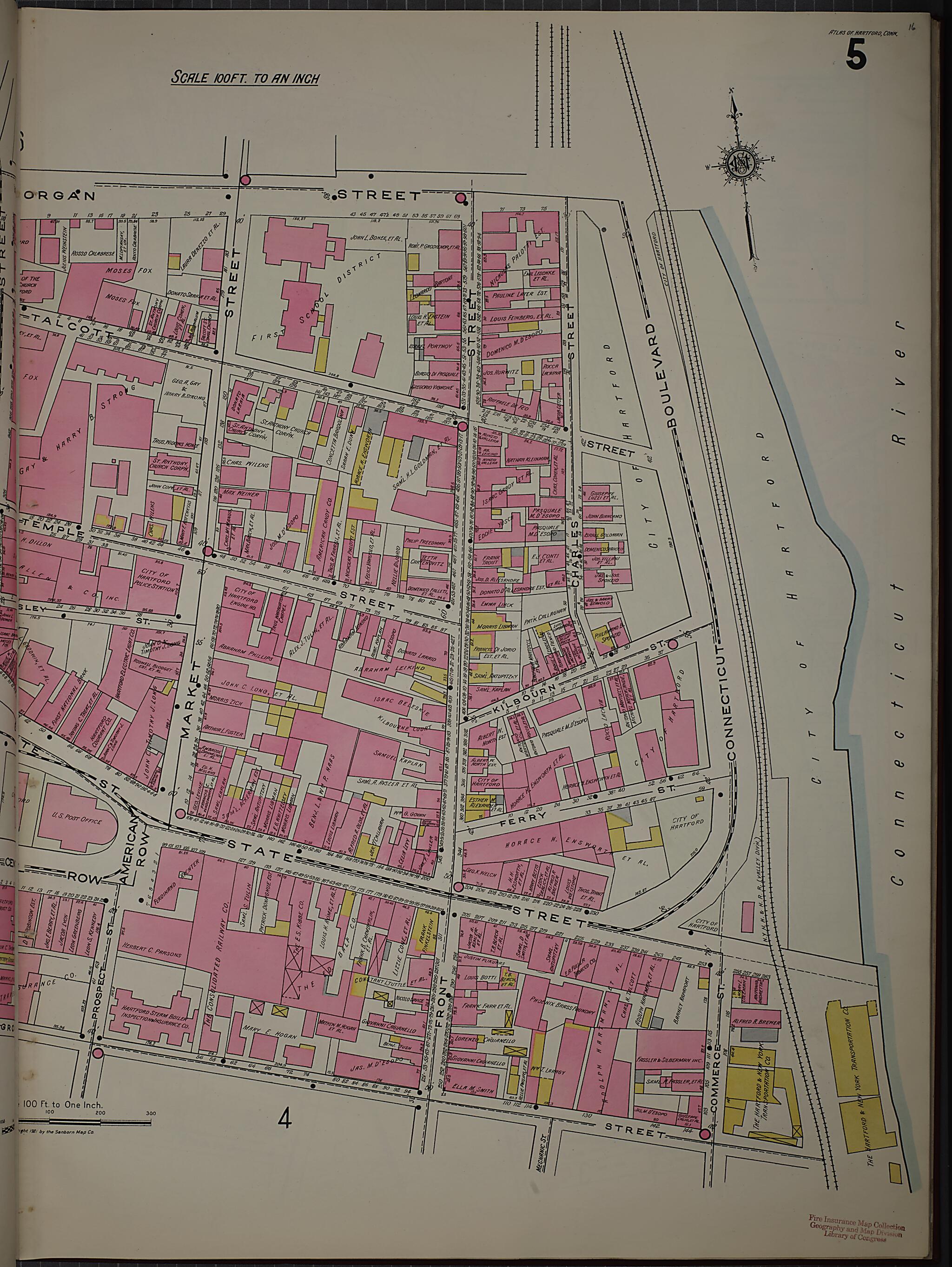 This old map of West Hartford, Hartford County, Connecticut was created by Sanborn Map Company in 1920