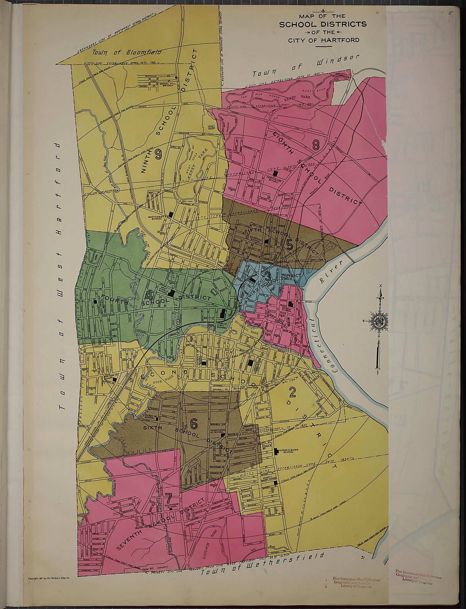 This old map of West Hartford, Hartford County, Connecticut was created by Sanborn Map Company in 1920