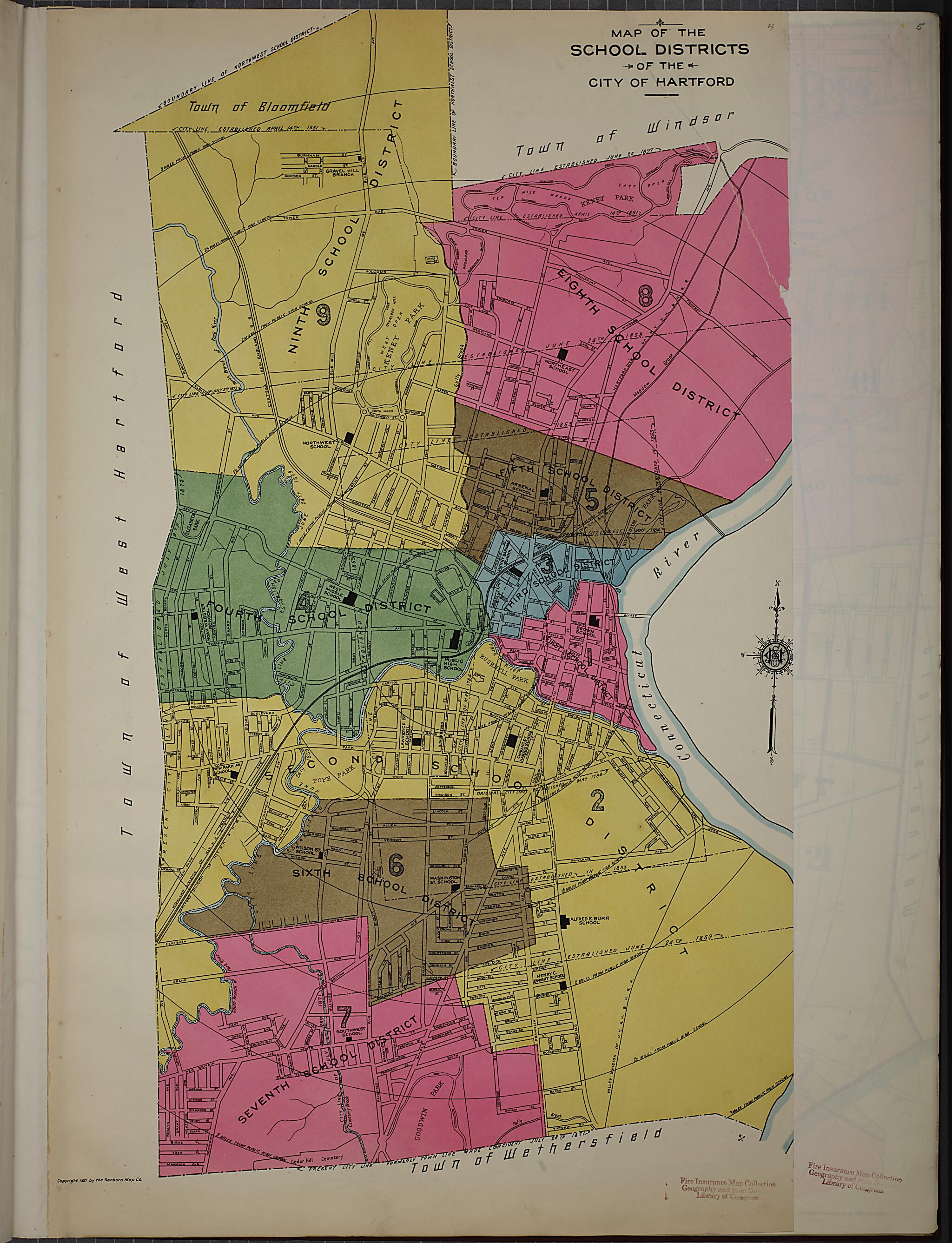 This old map of West Hartford, Hartford County, Connecticut was created by Sanborn Map Company in 1920