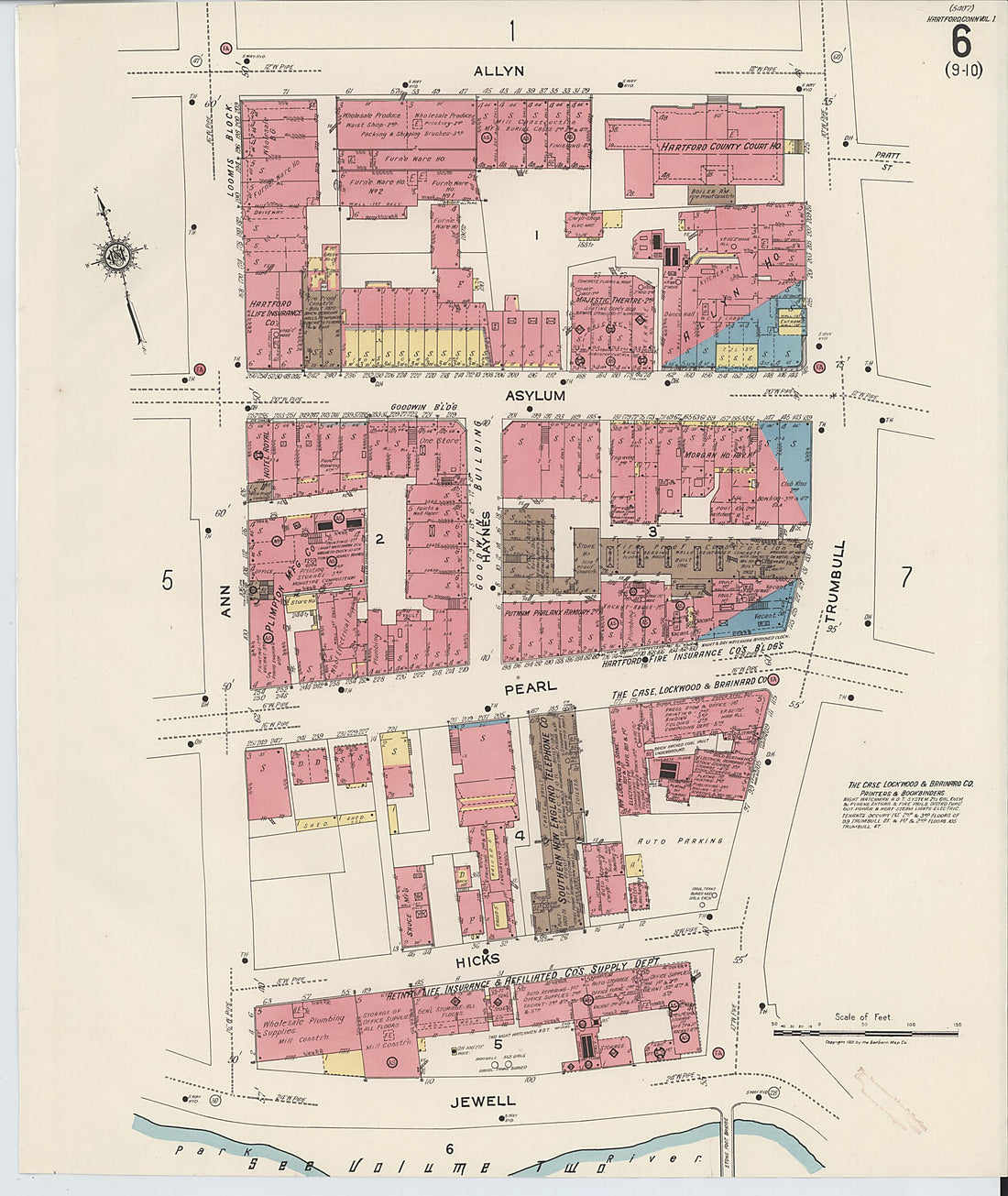 This old map of West Hartford, Hartford County, Connecticut was created by Sanborn Map Company in 1922