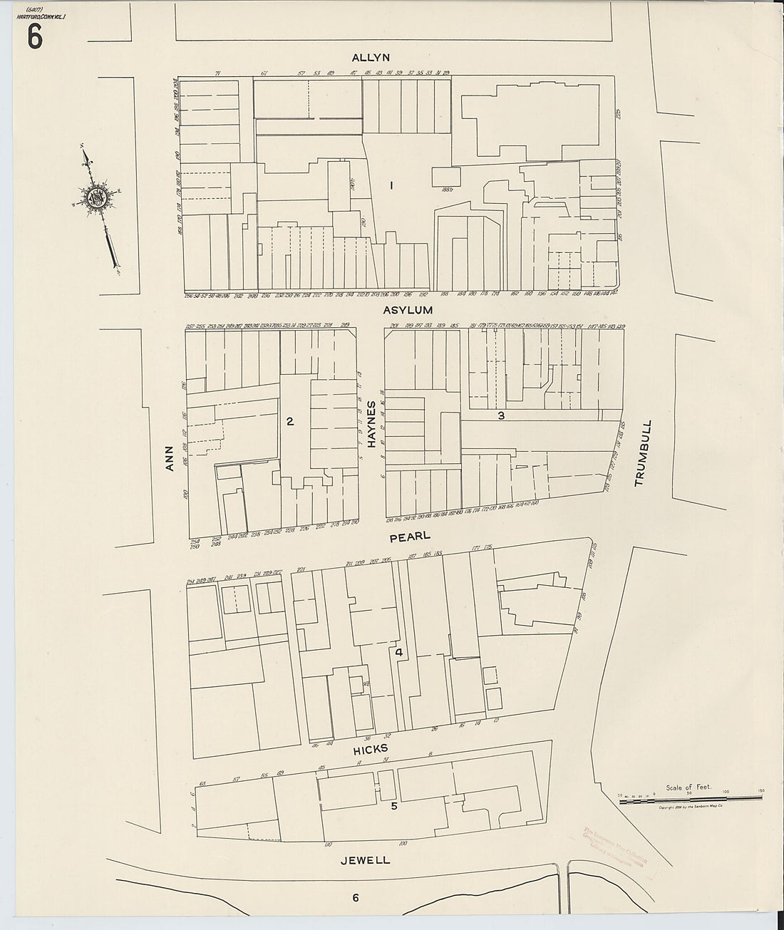This old map of West Hartford, Hartford County, Connecticut was created by Sanborn Map Company in 1922