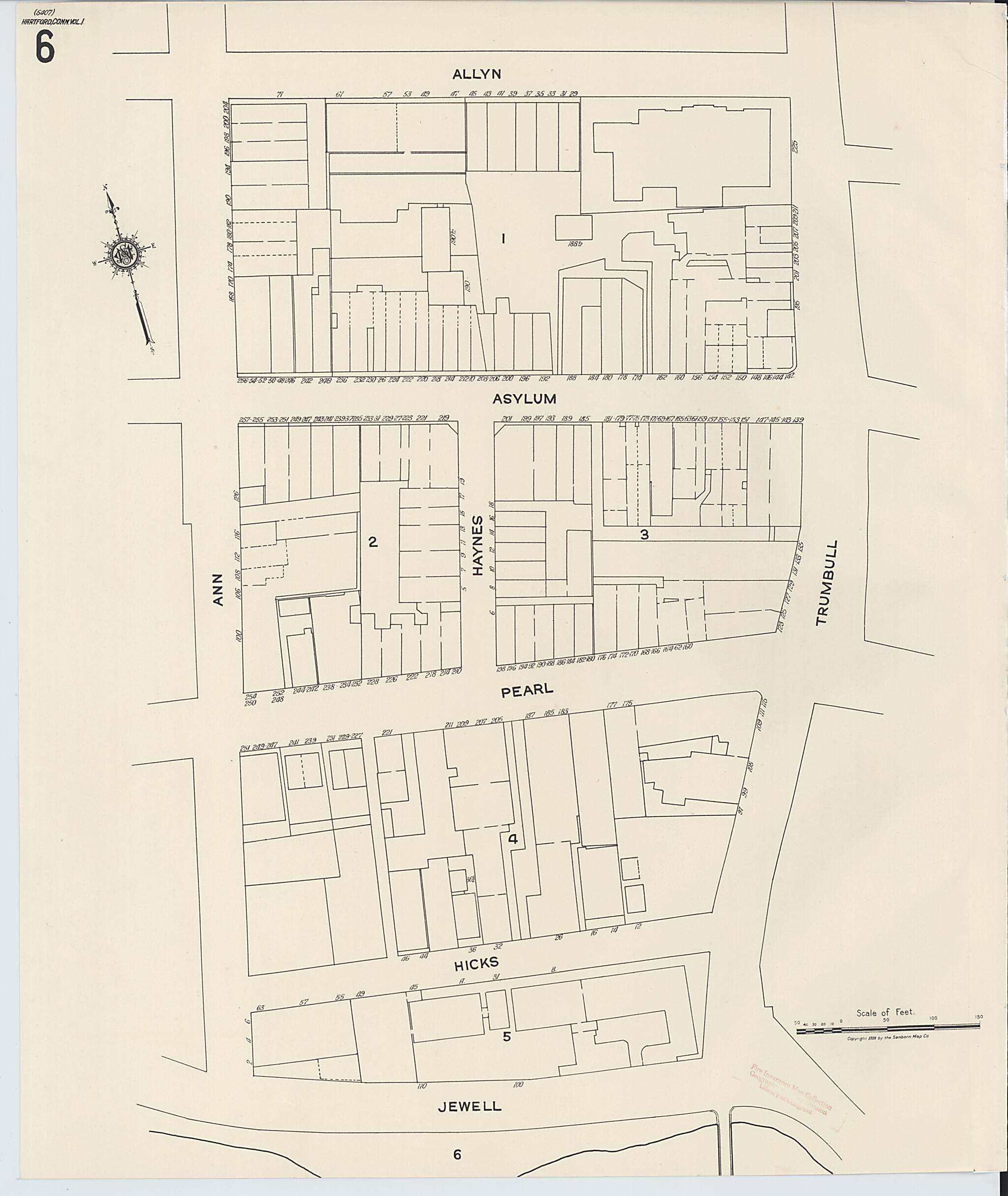 This old map of West Hartford, Hartford County, Connecticut was created by Sanborn Map Company in 1922