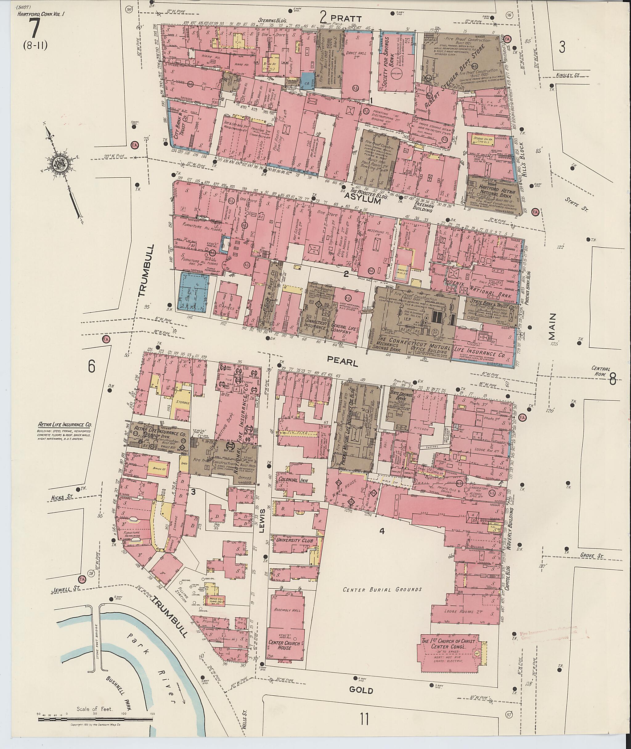 This old map of West Hartford, Hartford County, Connecticut was created by Sanborn Map Company in 1922