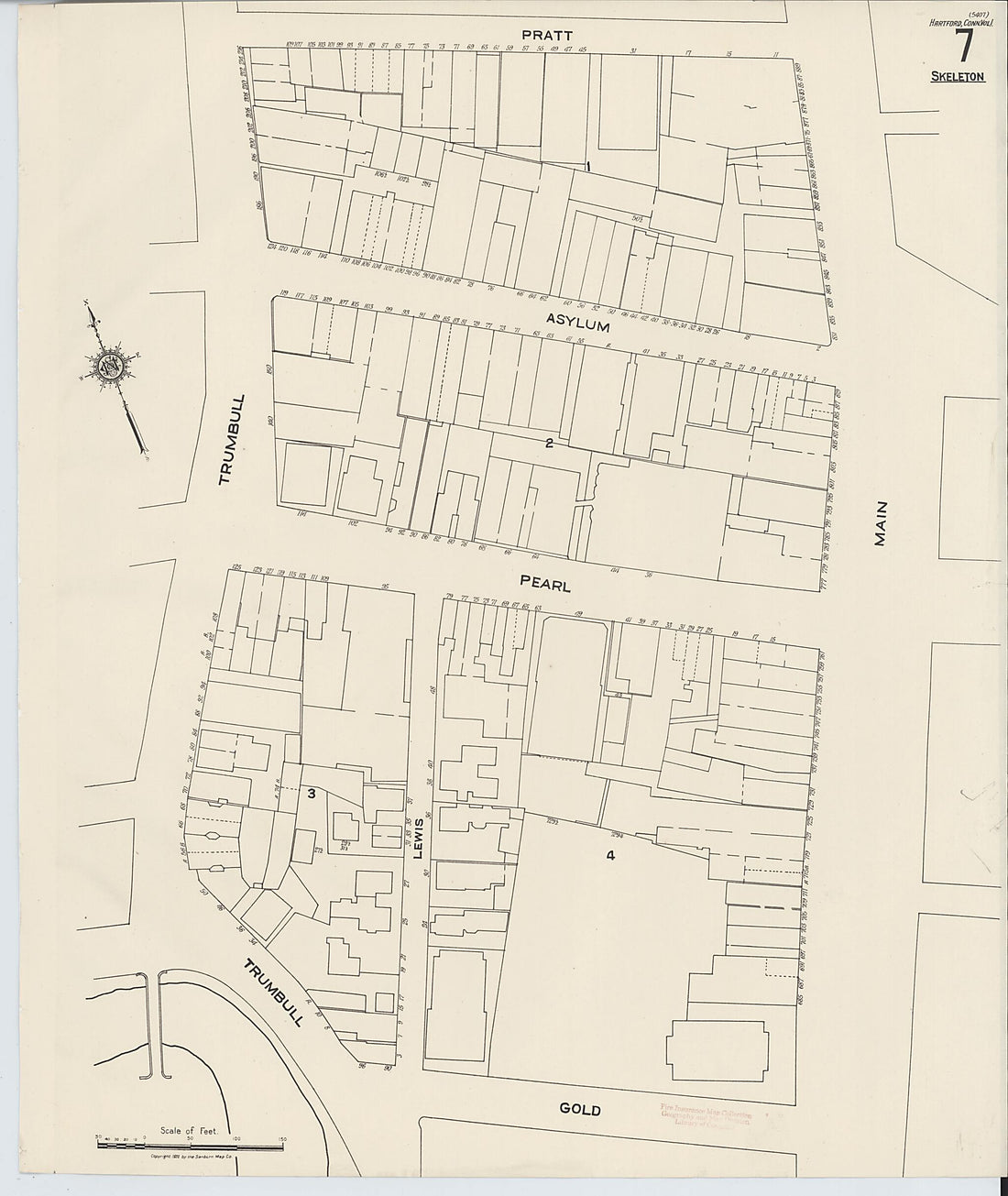 This old map of West Hartford, Hartford County, Connecticut was created by Sanborn Map Company in 1922