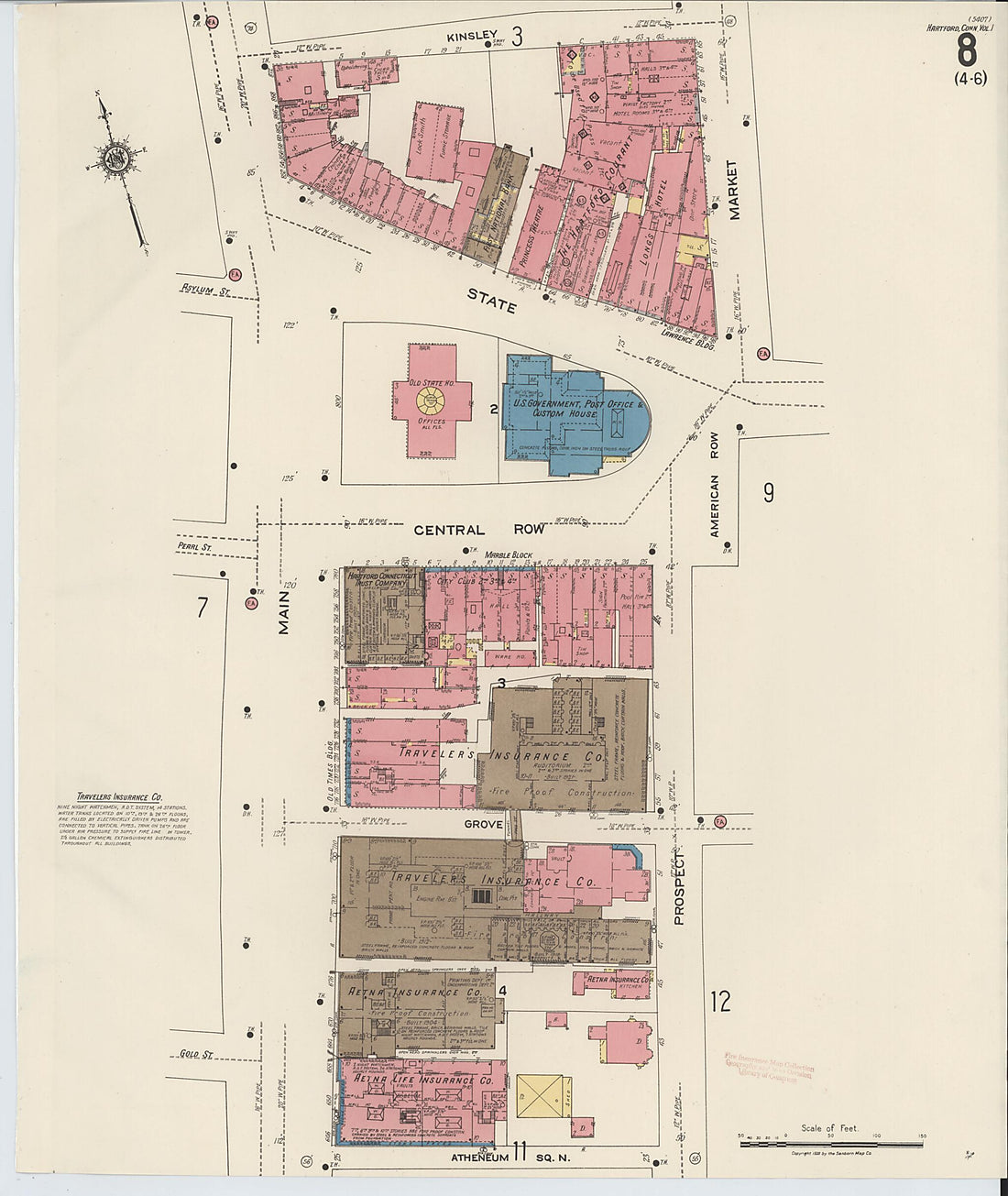 This old map of West Hartford, Hartford County, Connecticut was created by Sanborn Map Company in 1922