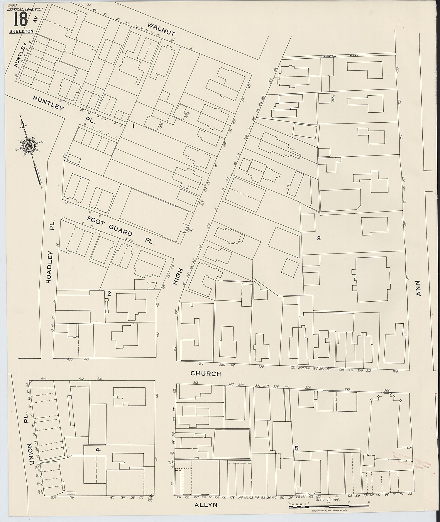 This old map of West Hartford, Hartford County, Connecticut was created by Sanborn Map Company in 1922