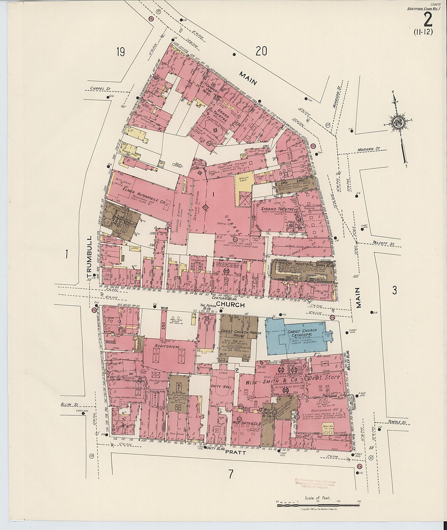This old map of West Hartford, Hartford County, Connecticut was created by Sanborn Map Company in 1922