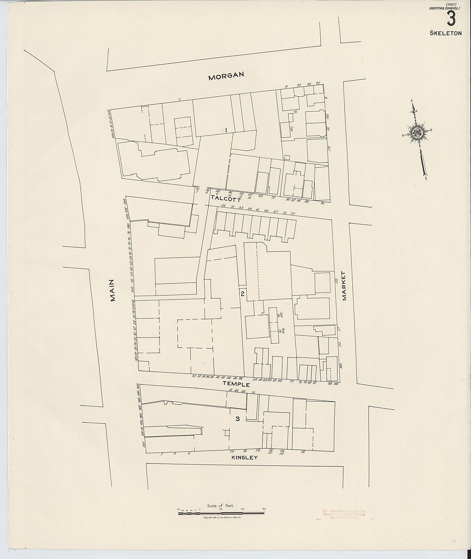 This old map of West Hartford, Hartford County, Connecticut was created by Sanborn Map Company in 1922