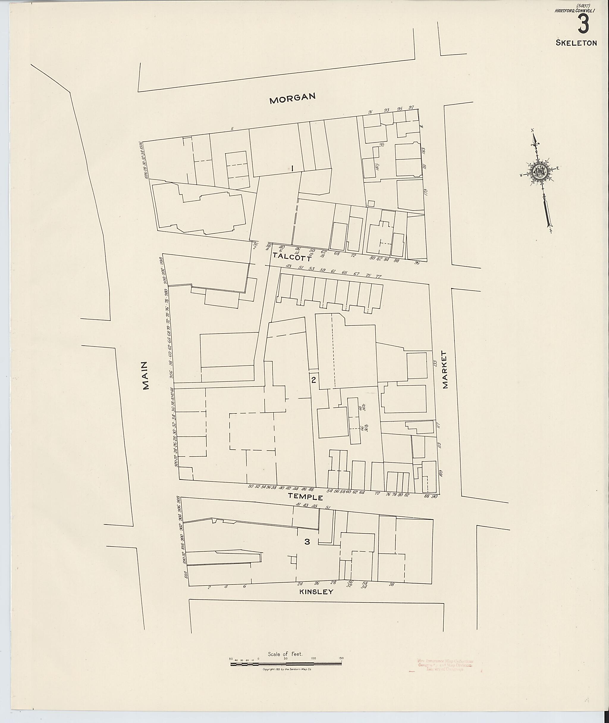 This old map of West Hartford, Hartford County, Connecticut was created by Sanborn Map Company in 1922