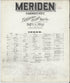 Meriden, New Haven County, Connecticut 1891 (Sheet 1 of 28) by Relic Map Company