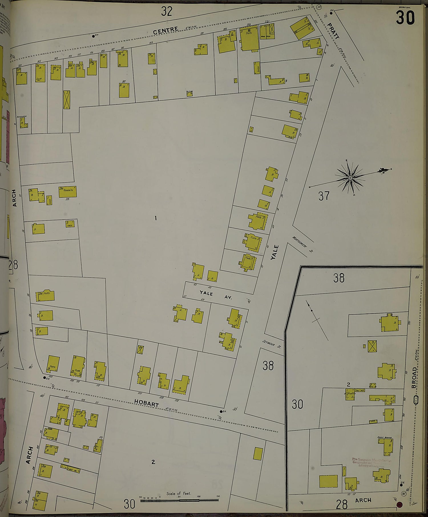 This old map of Meriden, New Haven County, Connecticut was created by Sanborn Map Company in 1901
