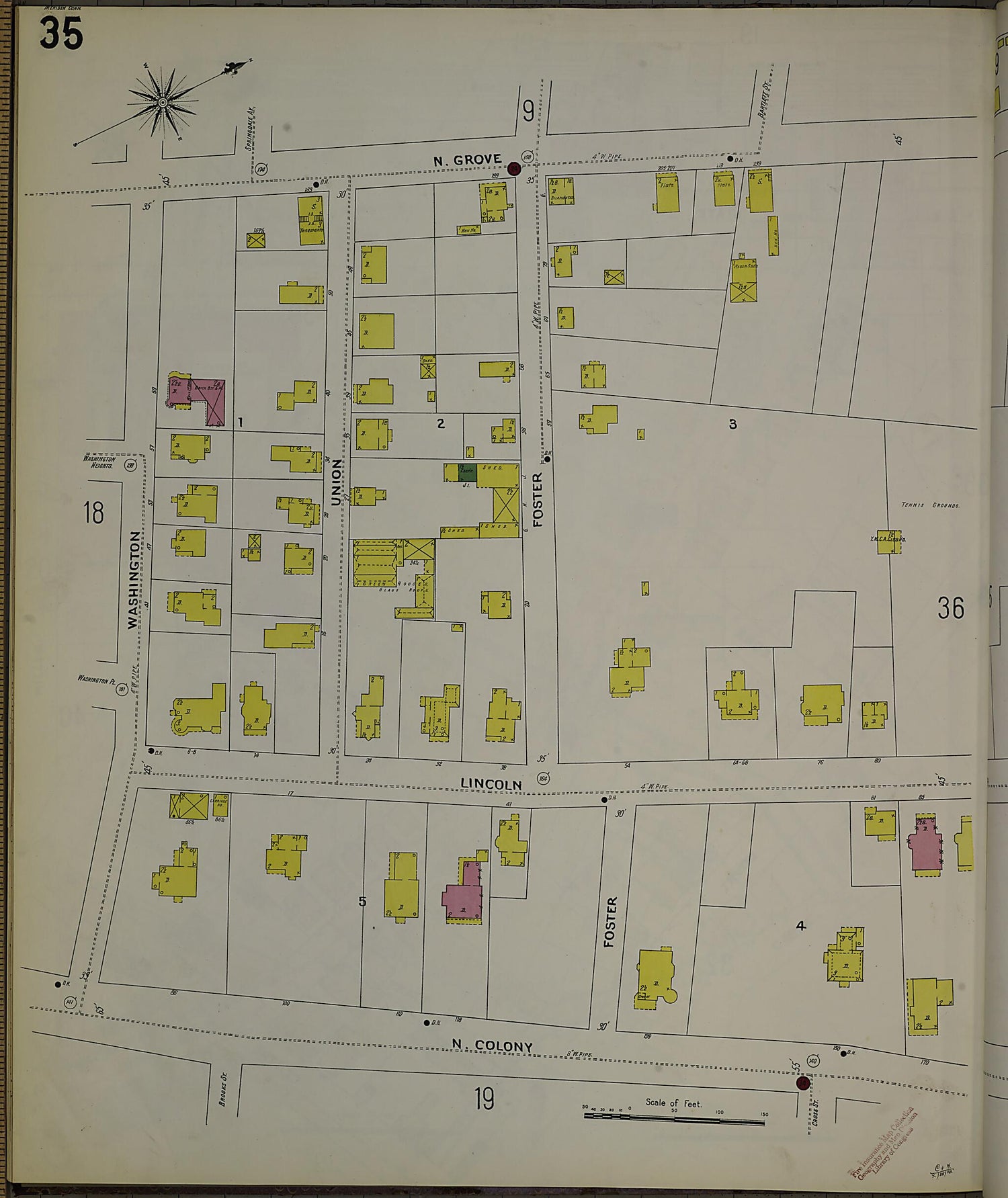 This old map of Meriden, New Haven County, Connecticut was created by Sanborn Map Company in 1901