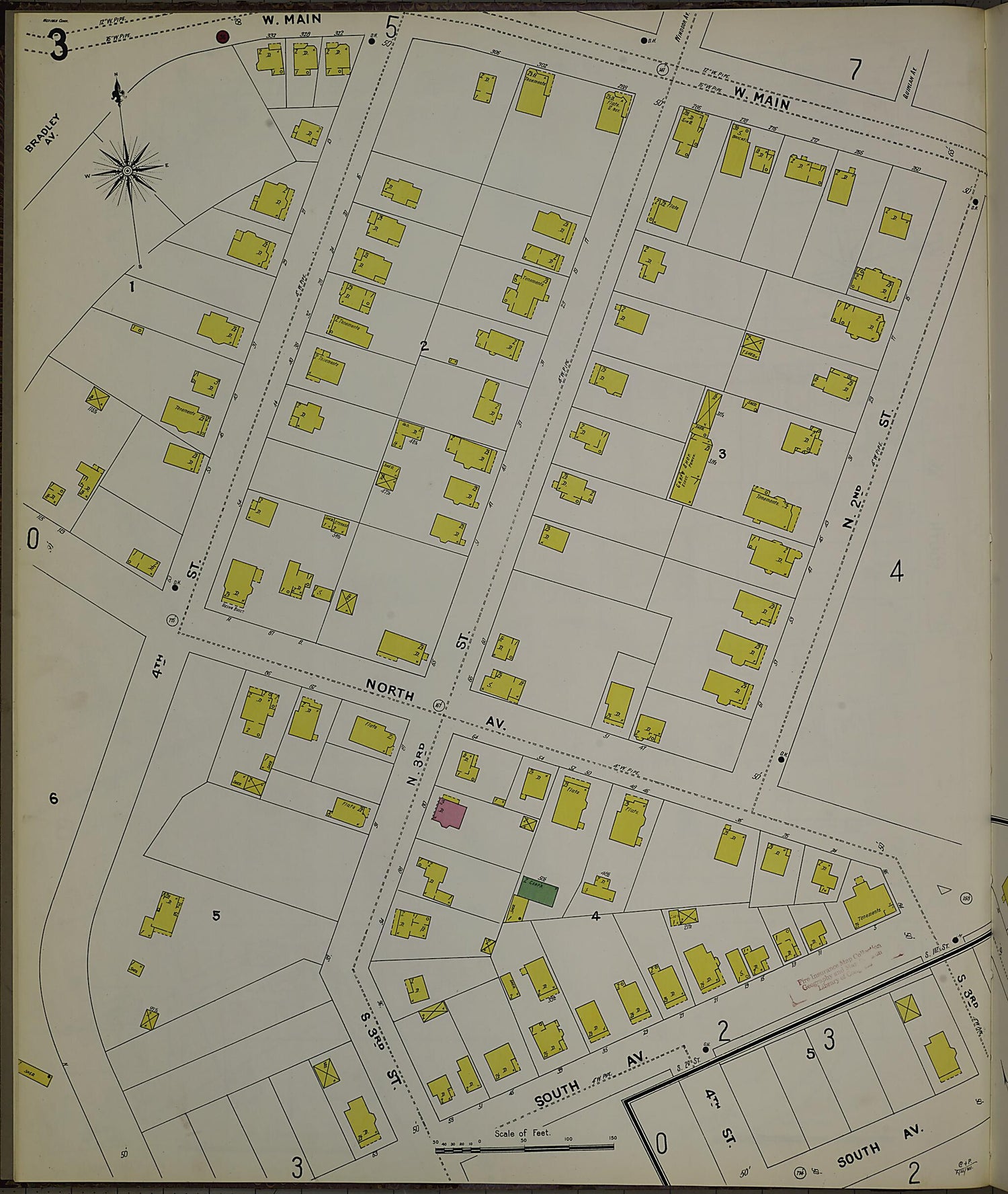 This old map of Meriden, New Haven County, Connecticut was created by Sanborn Map Company in 1901