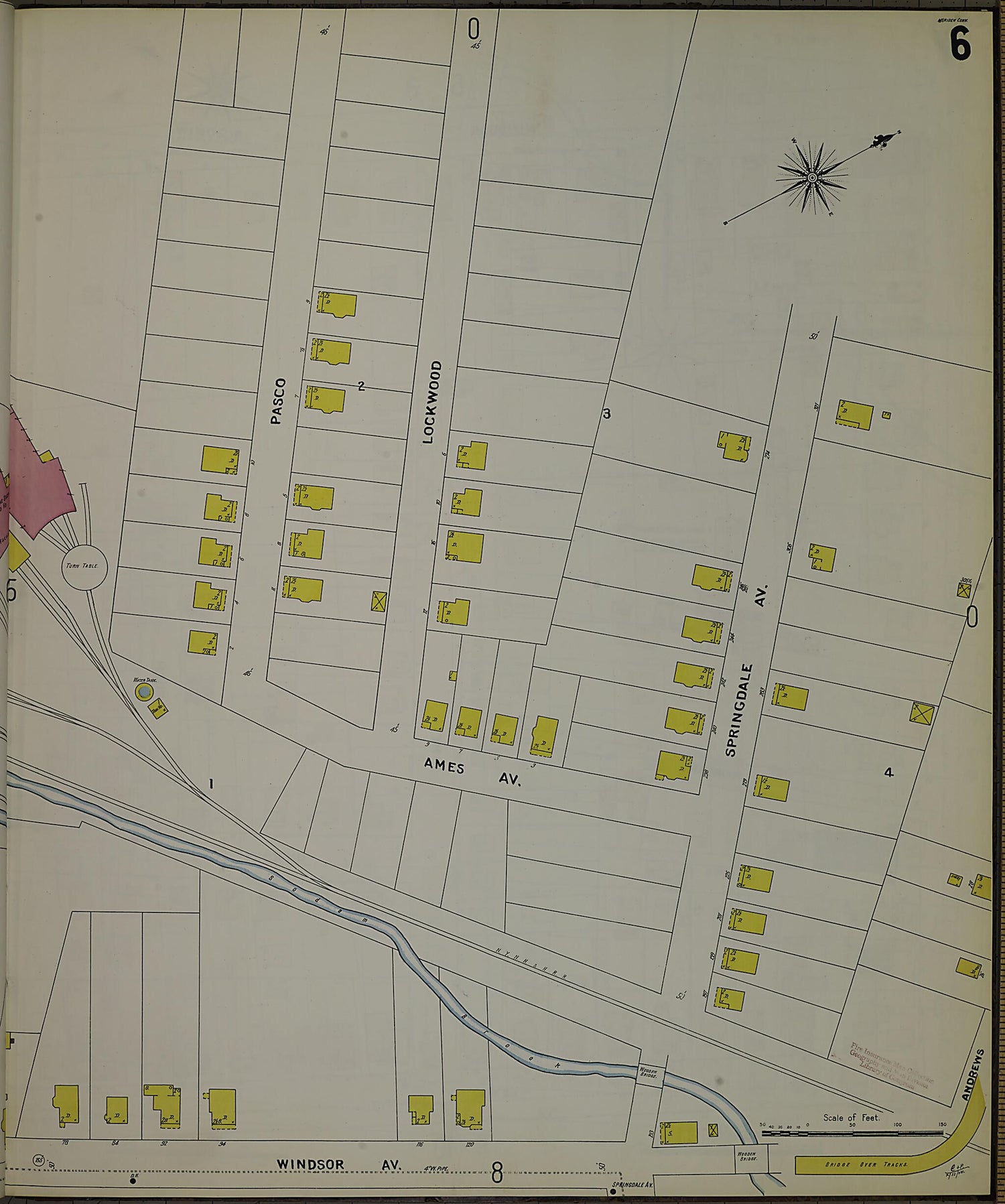 This old map of Meriden, New Haven County, Connecticut was created by Sanborn Map Company in 1901
