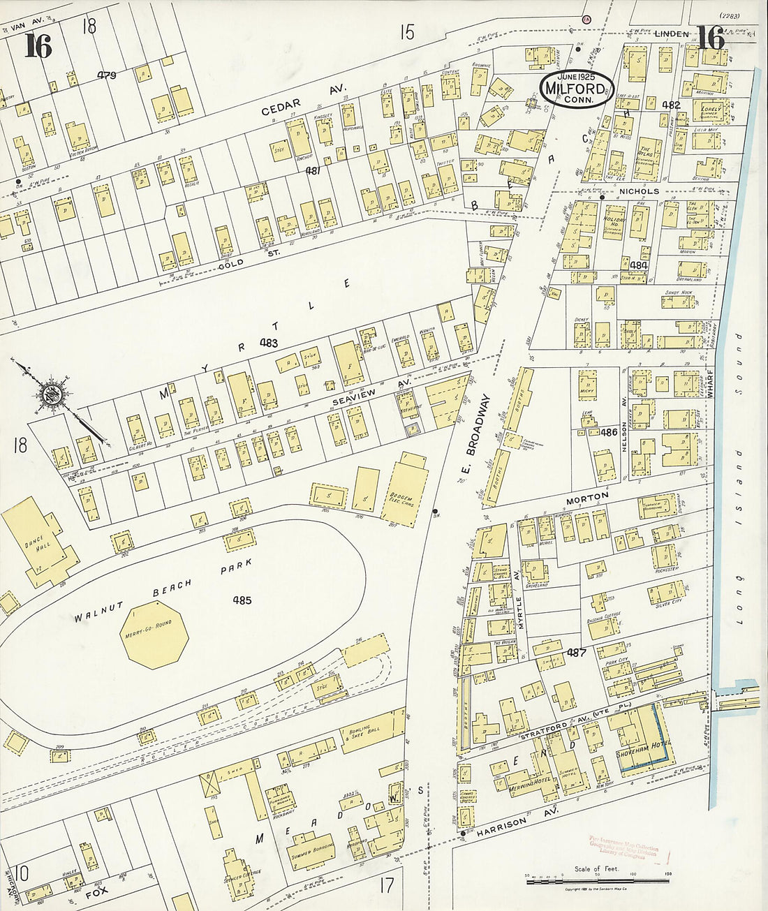 This old map of Woodmont, New Haven County, Connecticut was created by Sanborn Map Company in 1925