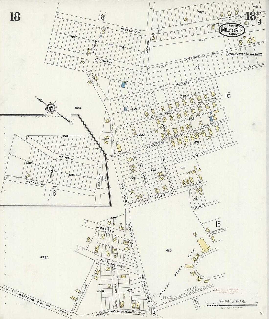This old map of Woodmont, New Haven County, Connecticut was created by Sanborn Map Company in 1925