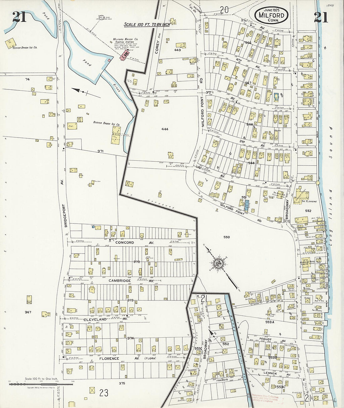 This old map of Woodmont, New Haven County, Connecticut was created by Sanborn Map Company in 1925