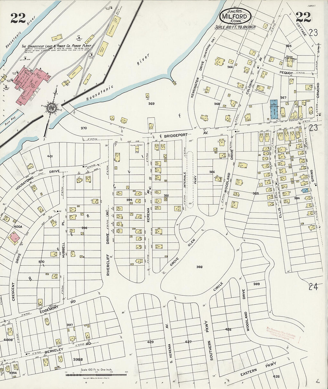 This old map of Woodmont, New Haven County, Connecticut was created by Sanborn Map Company in 1925