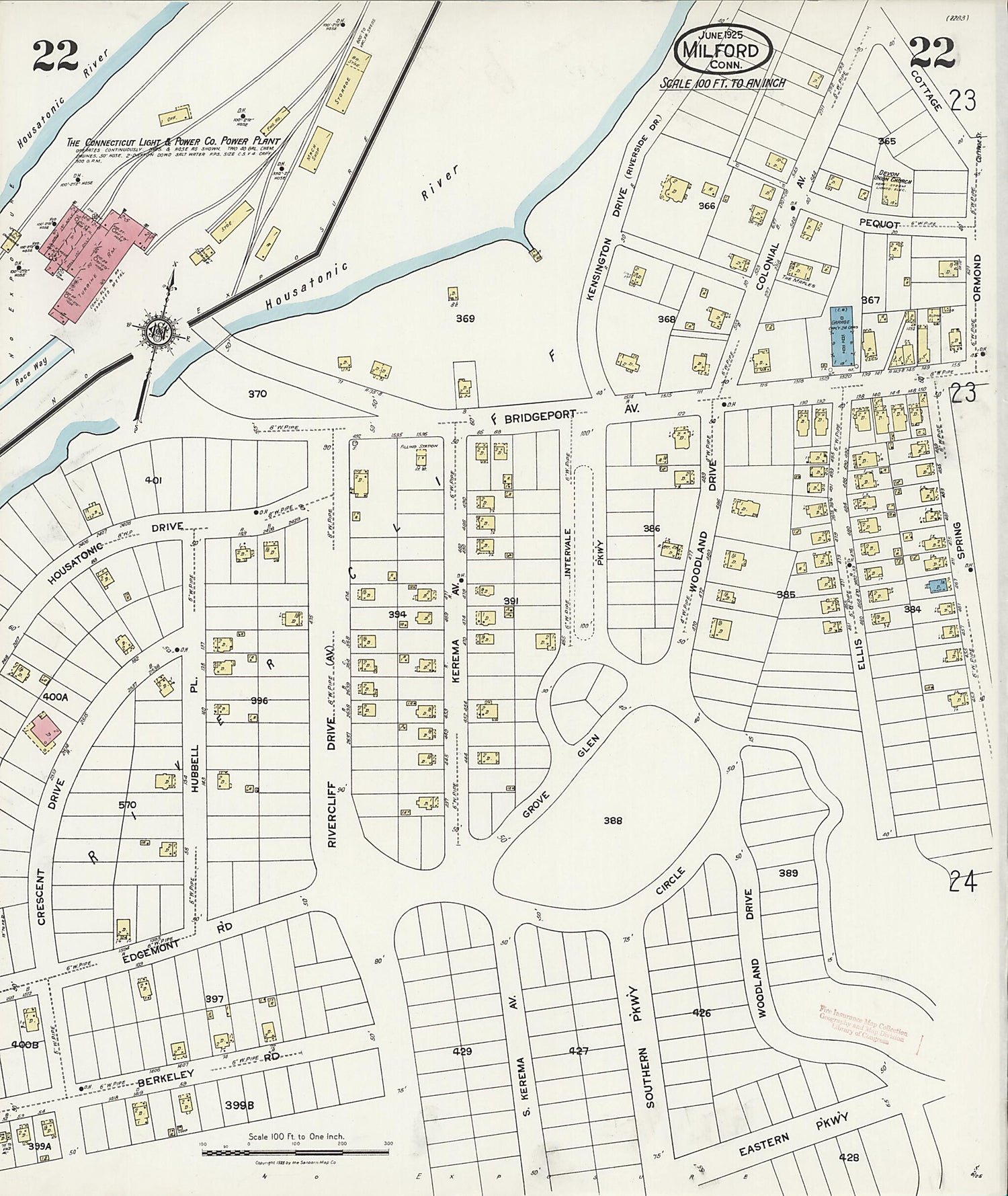 This old map of Woodmont, New Haven County, Connecticut was created by Sanborn Map Company in 1925