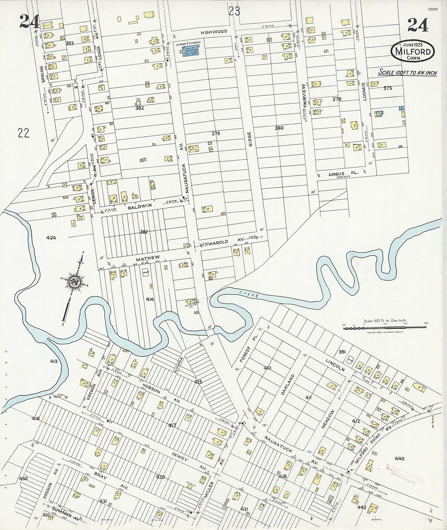 This old map of Woodmont, New Haven County, Connecticut was created by Sanborn Map Company in 1925