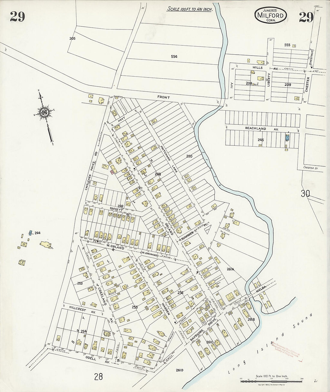 This old map of Woodmont, New Haven County, Connecticut was created by Sanborn Map Company in 1925