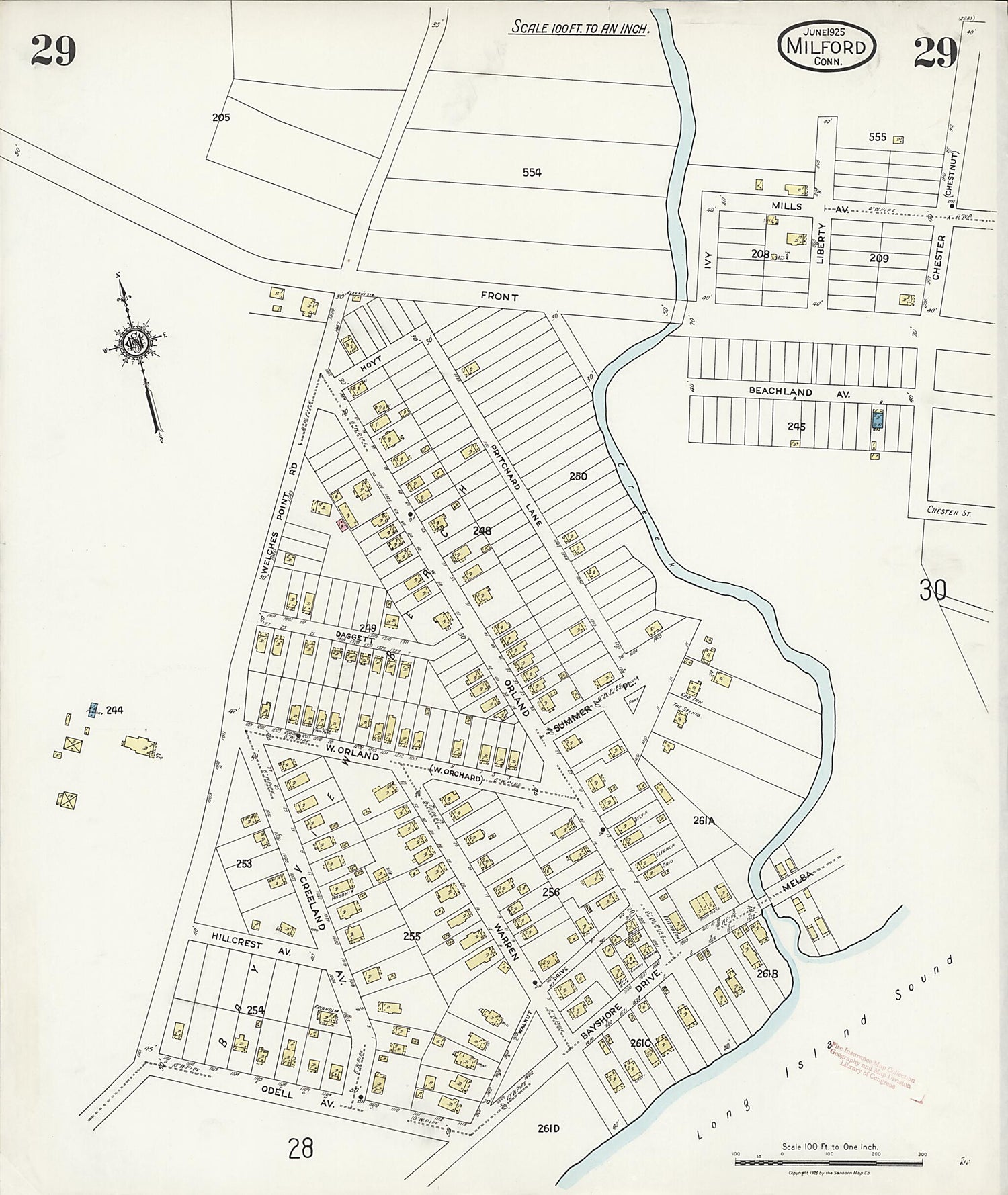This old map of Woodmont, New Haven County, Connecticut was created by Sanborn Map Company in 1925