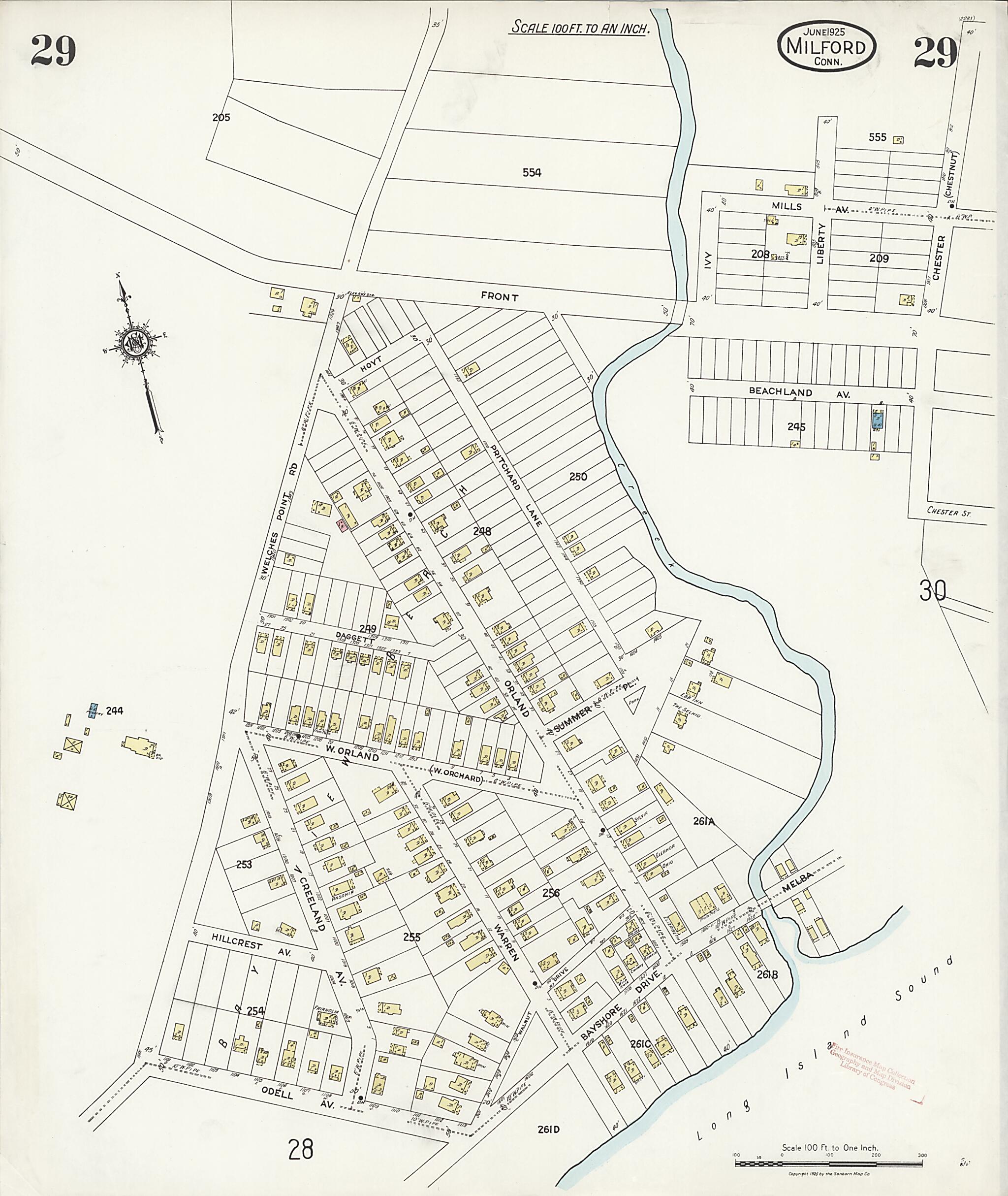 This old map of Woodmont, New Haven County, Connecticut was created by Sanborn Map Company in 1925
