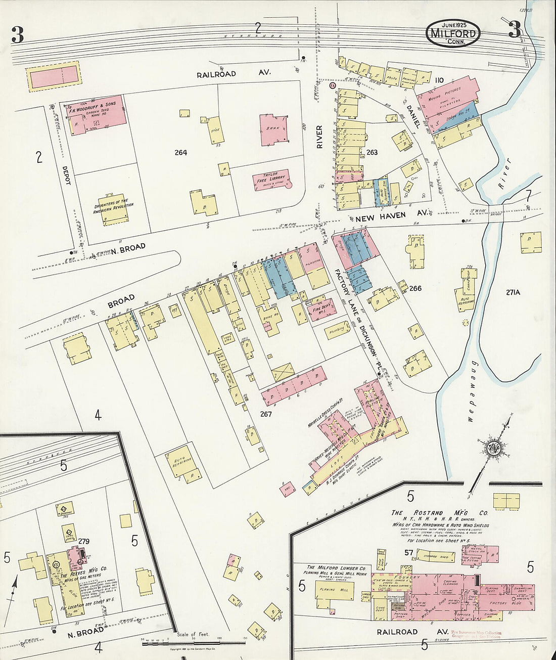 This old map of Woodmont, New Haven County, Connecticut was created by Sanborn Map Company in 1925