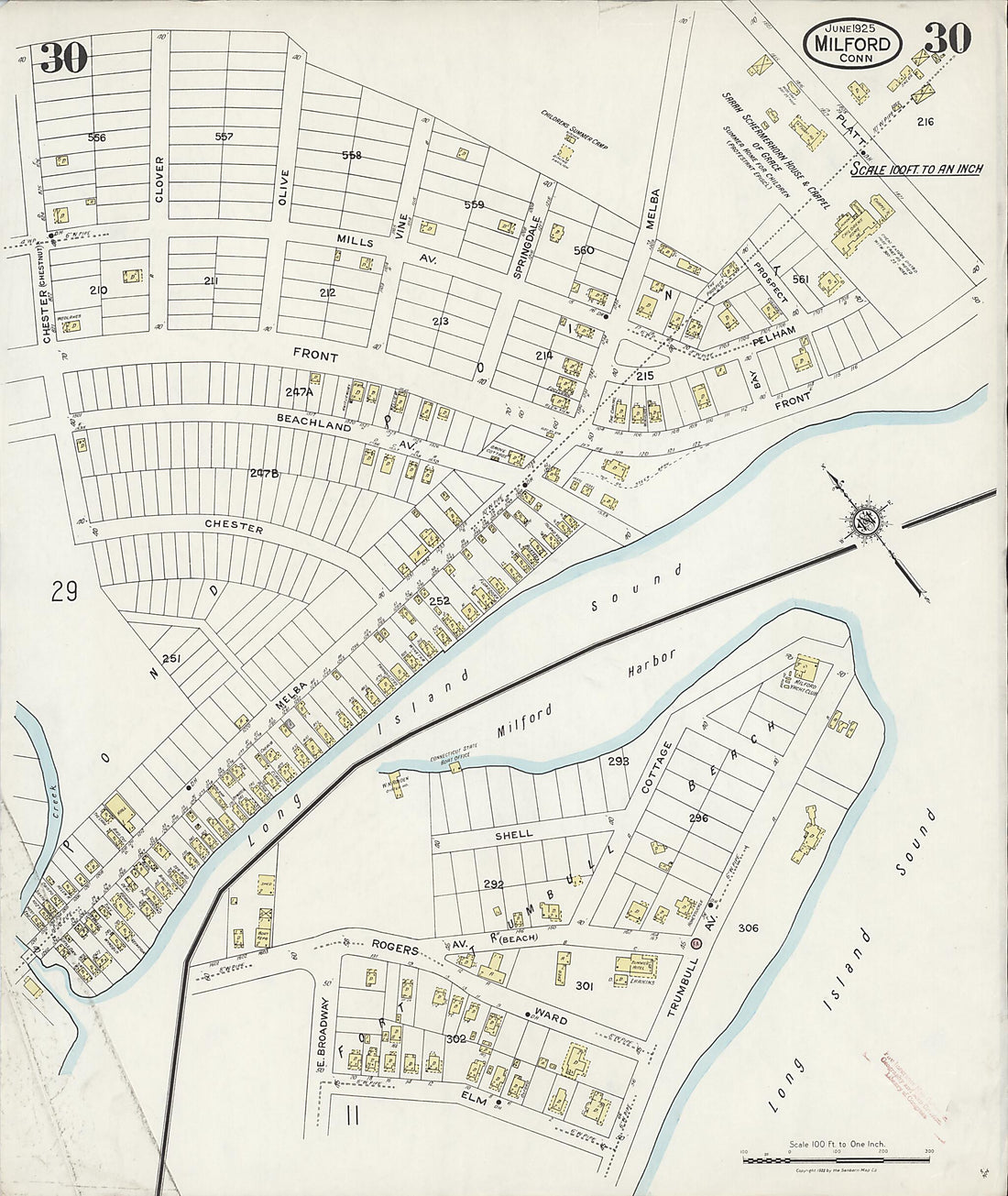 This old map of Woodmont, New Haven County, Connecticut was created by Sanborn Map Company in 1925