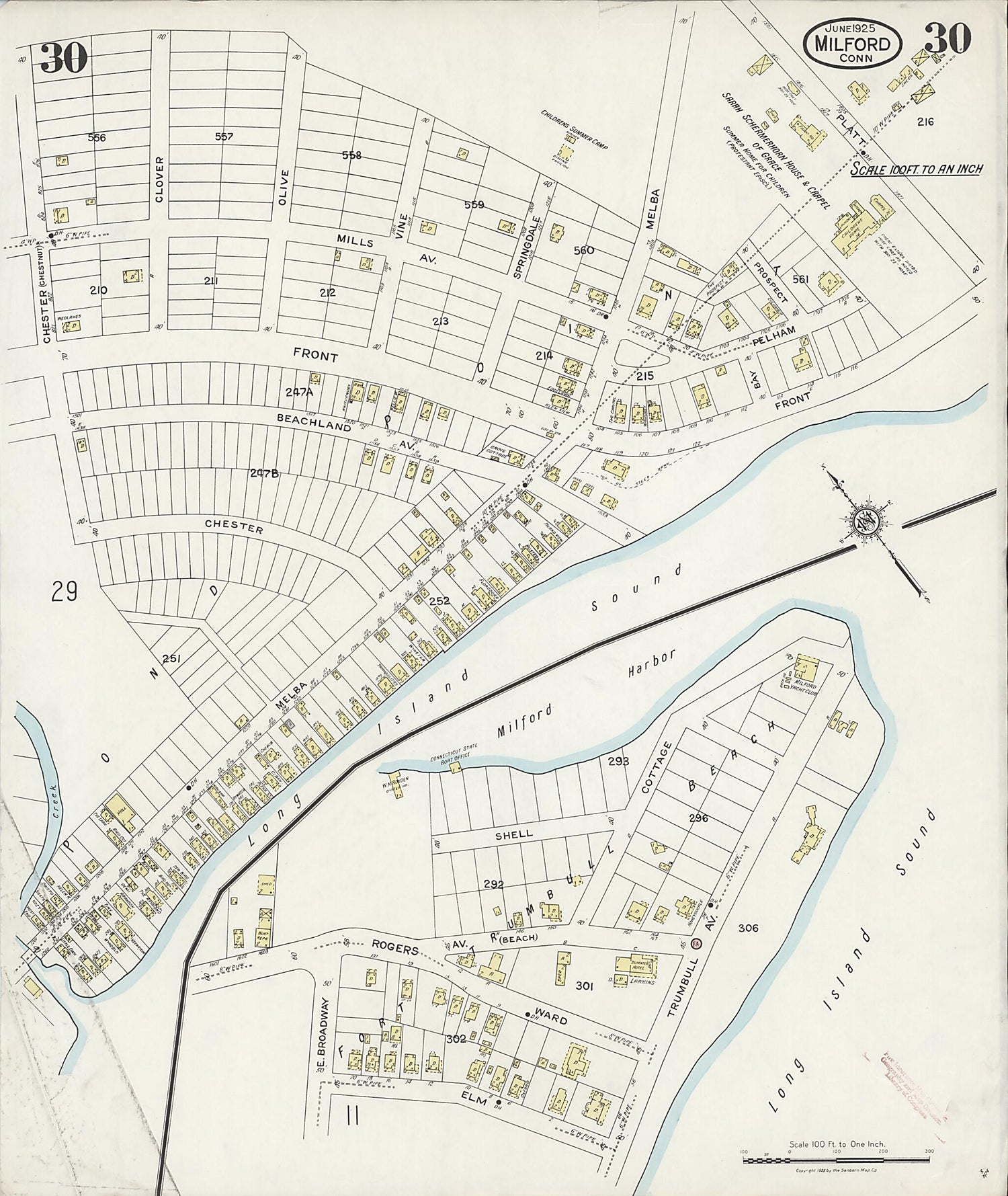 This old map of Woodmont, New Haven County, Connecticut was created by Sanborn Map Company in 1925