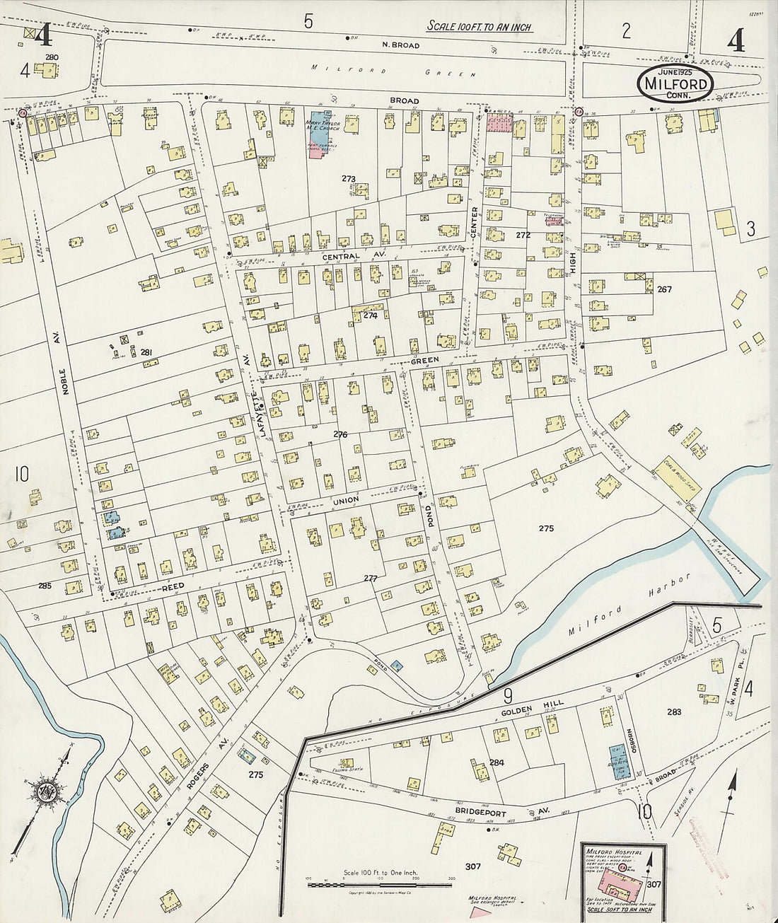 This old map of Woodmont, New Haven County, Connecticut was created by Sanborn Map Company in 1925