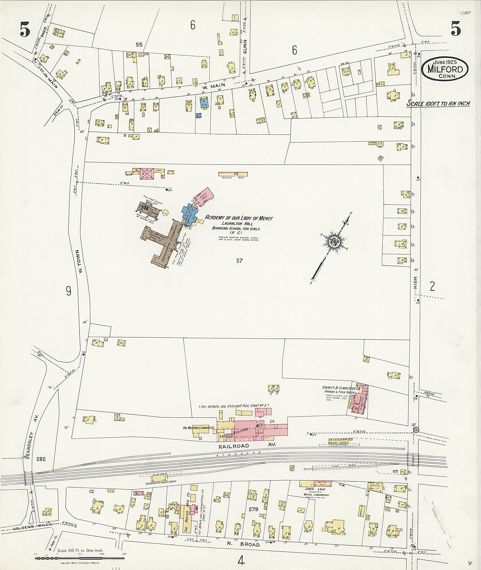 This old map of Woodmont, New Haven County, Connecticut was created by Sanborn Map Company in 1925