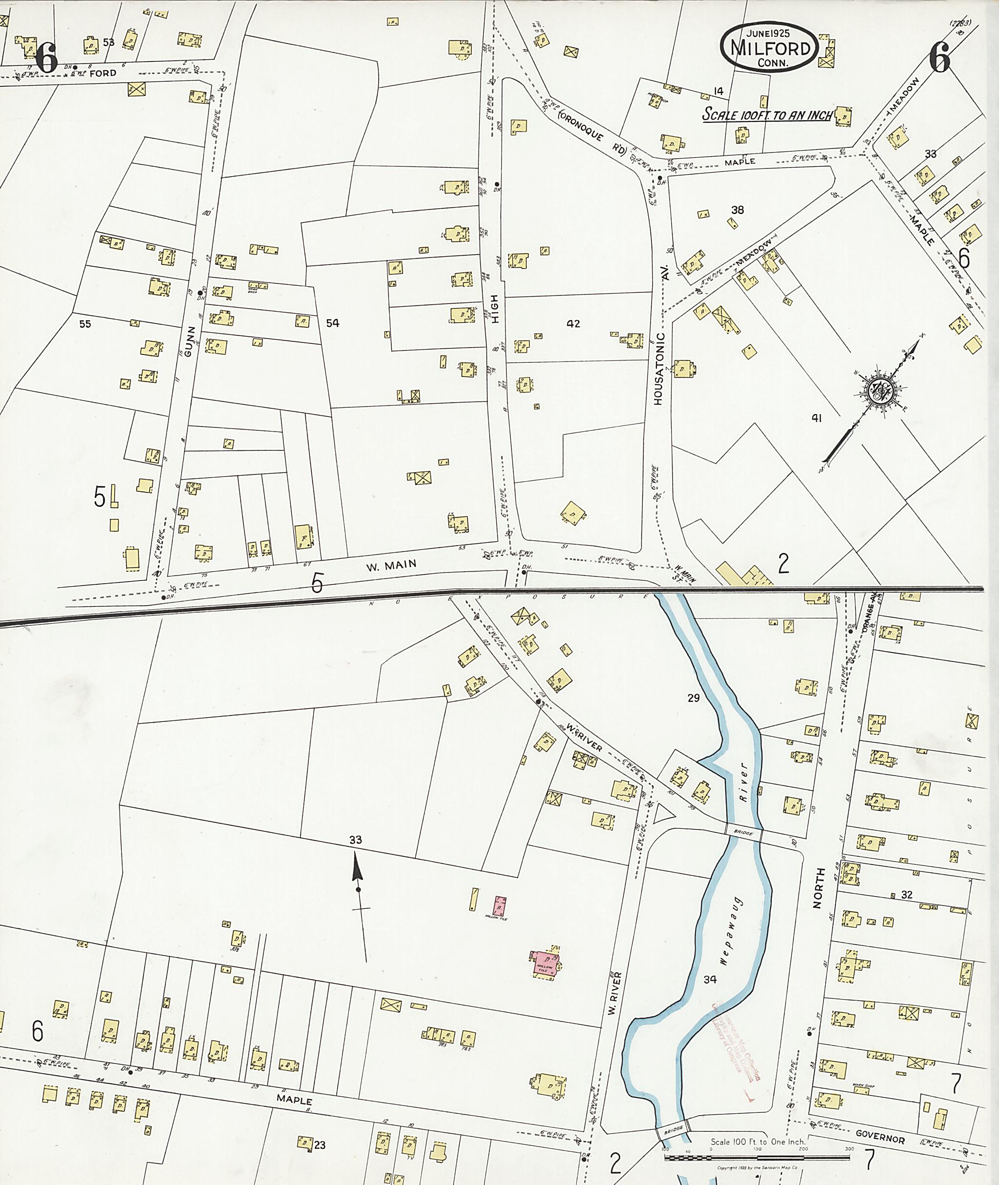 This old map of Woodmont, New Haven County, Connecticut was created by Sanborn Map Company in 1925