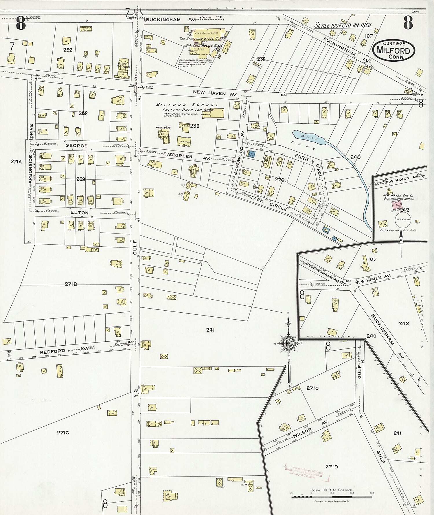 This old map of Woodmont, New Haven County, Connecticut was created by Sanborn Map Company in 1925