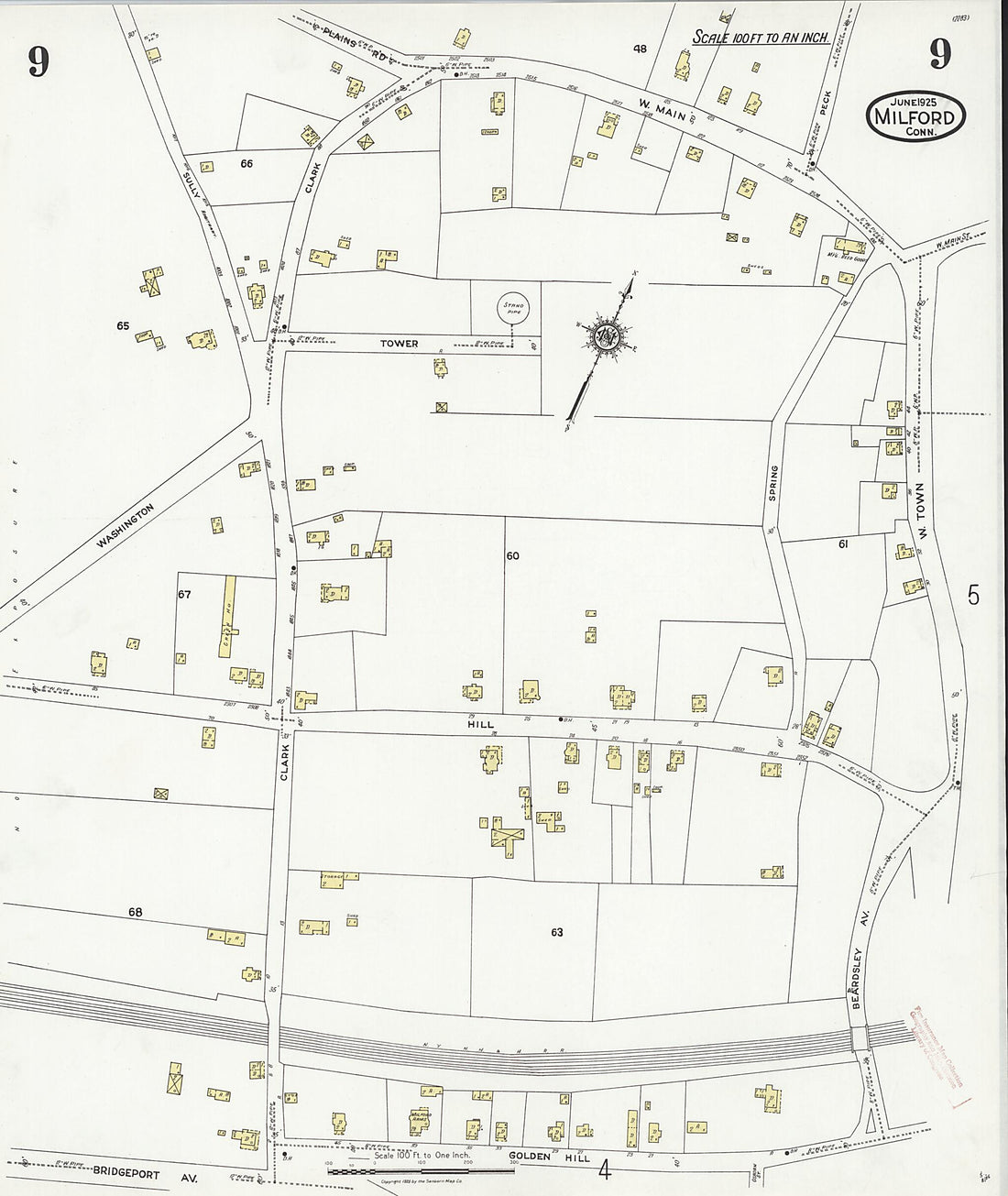 This old map of Woodmont, New Haven County, Connecticut was created by Sanborn Map Company in 1925