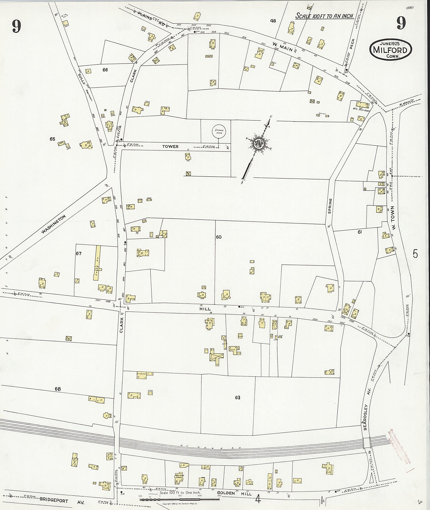 This old map of Woodmont, New Haven County, Connecticut was created by Sanborn Map Company in 1925