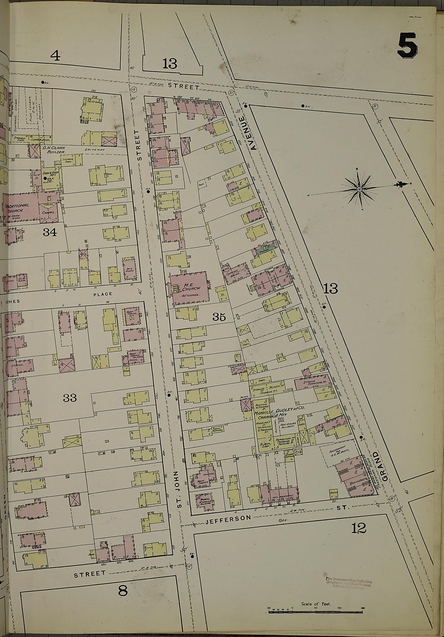 This old map of New Haven, New Haven County, Connecticut was created by Sanborn Map Company in 1886