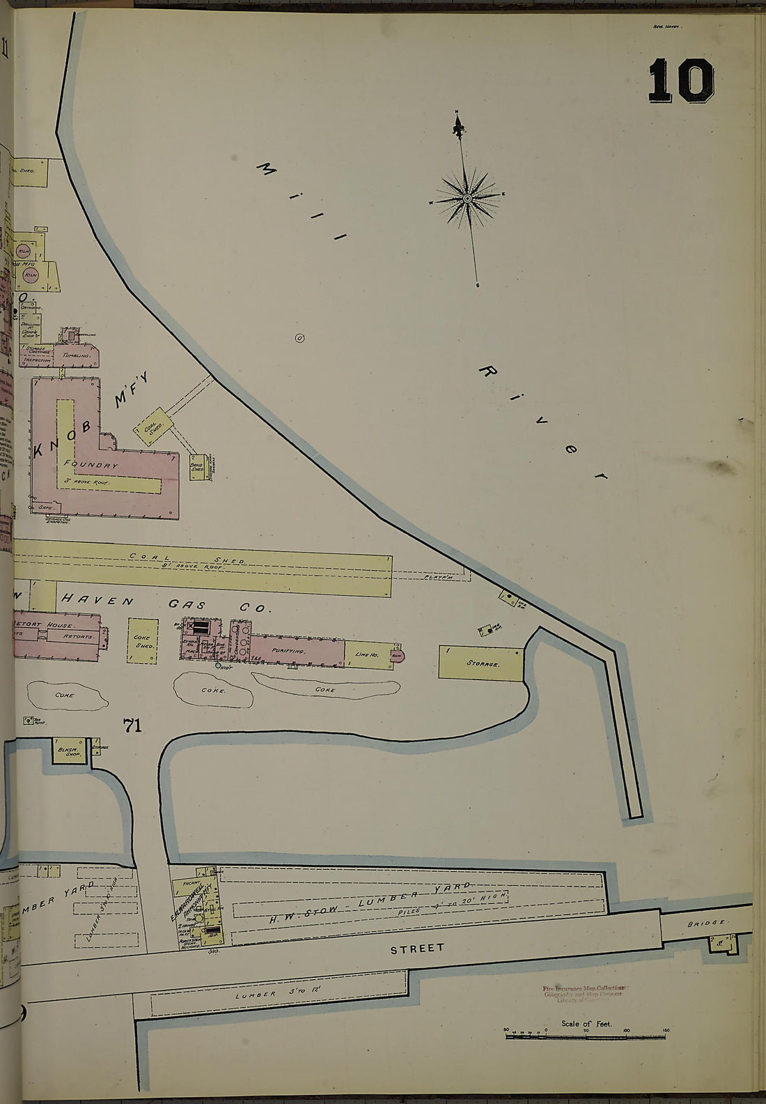 This old map of New Haven, New Haven County, Connecticut was created by Sanborn Map Company in 1886