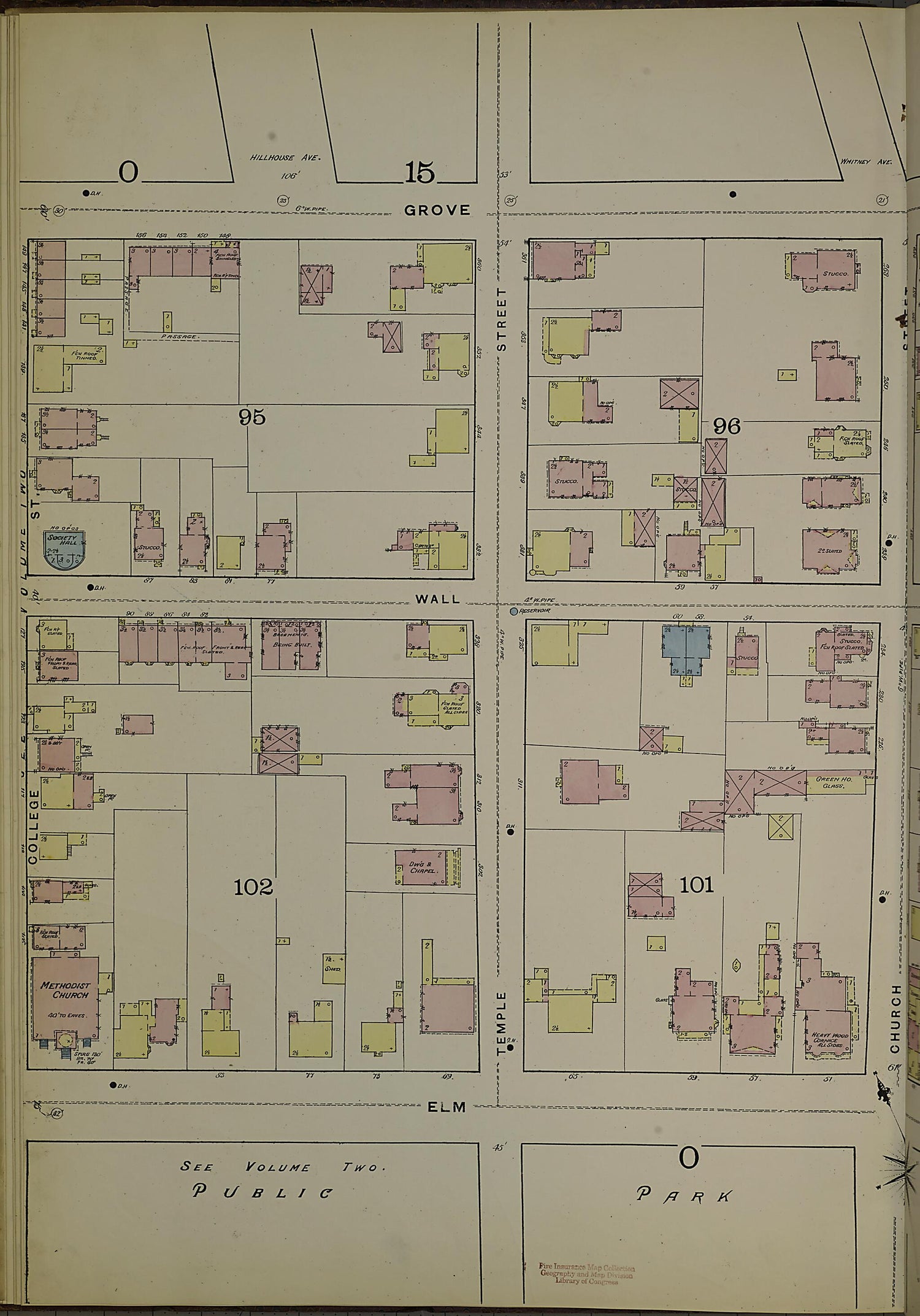 This old map of New Haven, New Haven County, Connecticut was created by Sanborn Map Company in 1886