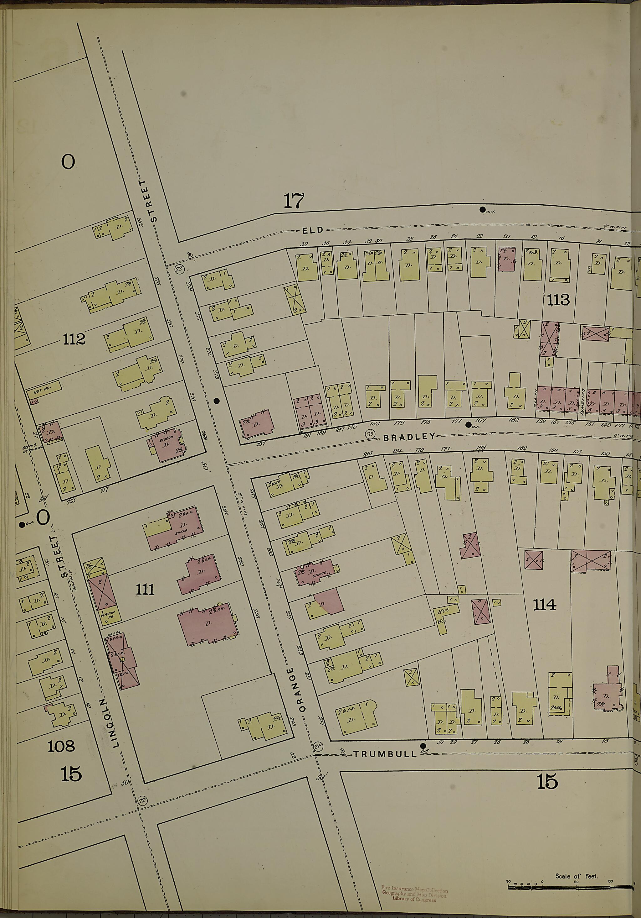 This old map of New Haven, New Haven County, Connecticut was created by Sanborn Map Company in 1886