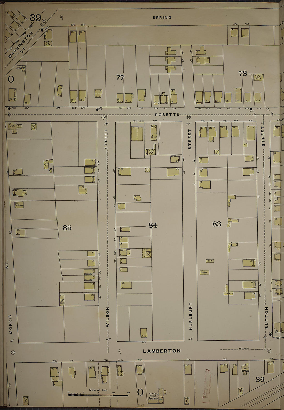 This old map of New Haven, New Haven County, Connecticut was created by Sanborn Map Company in 1886