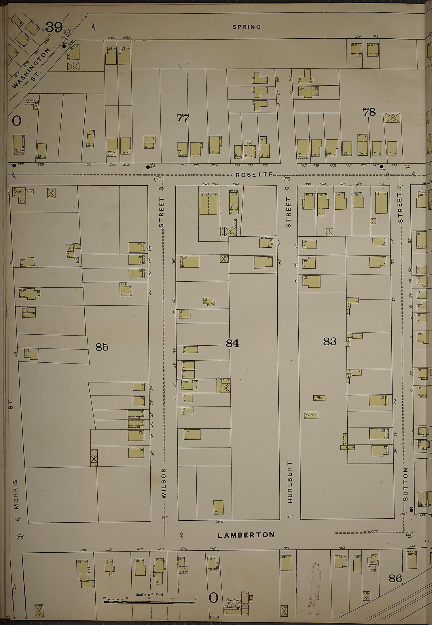 This old map of New Haven, New Haven County, Connecticut was created by Sanborn Map Company in 1886