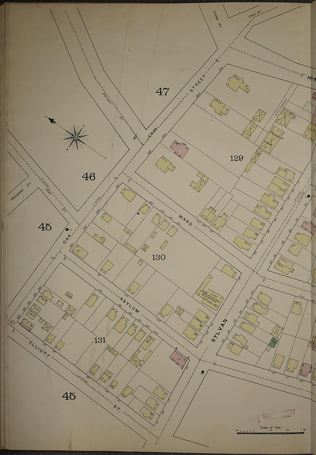 This old map of New Haven, New Haven County, Connecticut was created by Sanborn Map Company in 1886